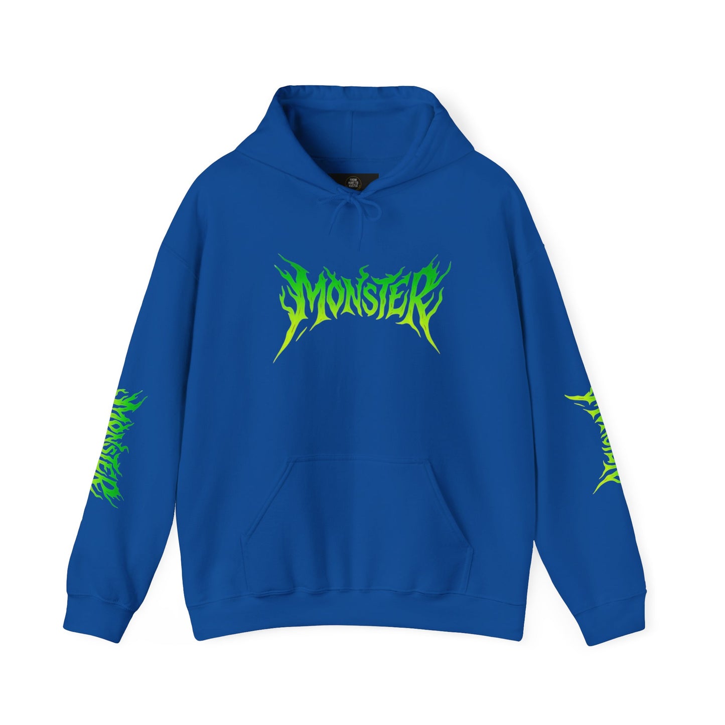 Monster Vibe Unisex Hooded Sweatshirt, Streetwear, Casual Hoodie, Graphic Sweatshirt, Cool Gift, Halloween Apparel, Everyday Wear