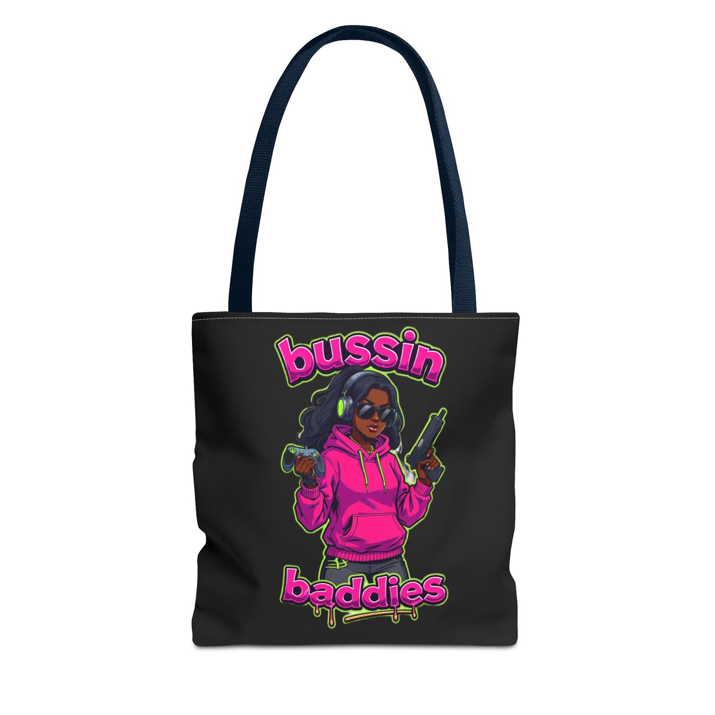 Bussin Baddies Tote Bag, Trendy Carryall, Women's Fashion Accessory, Streetwear Shopping Bag, Gift for Her