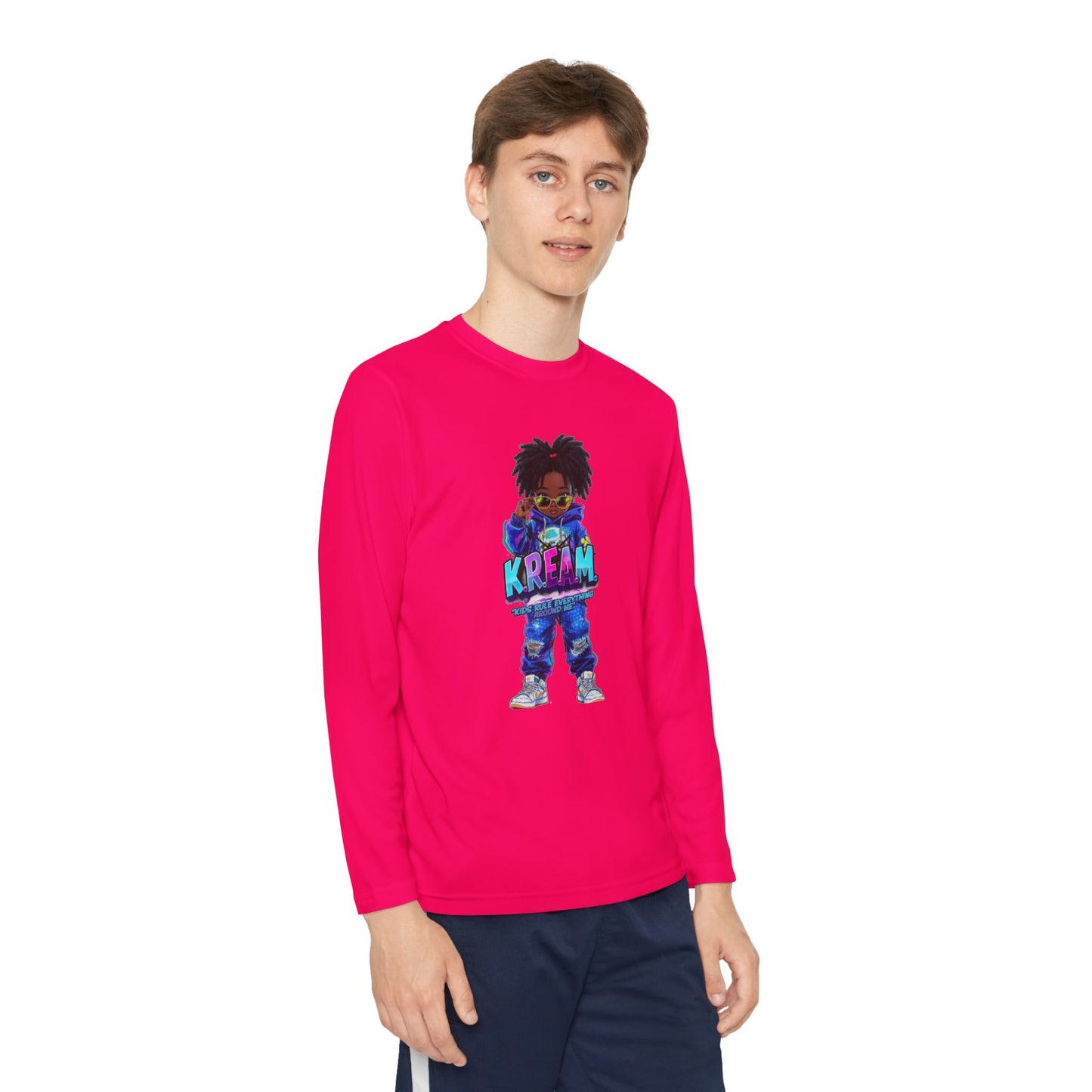 Youth Long Sleeve Tee for Trendy Kids, Cool Graphic Tee, Perfect for Birthdays, Playdates, School Events, Unique Gift Idea