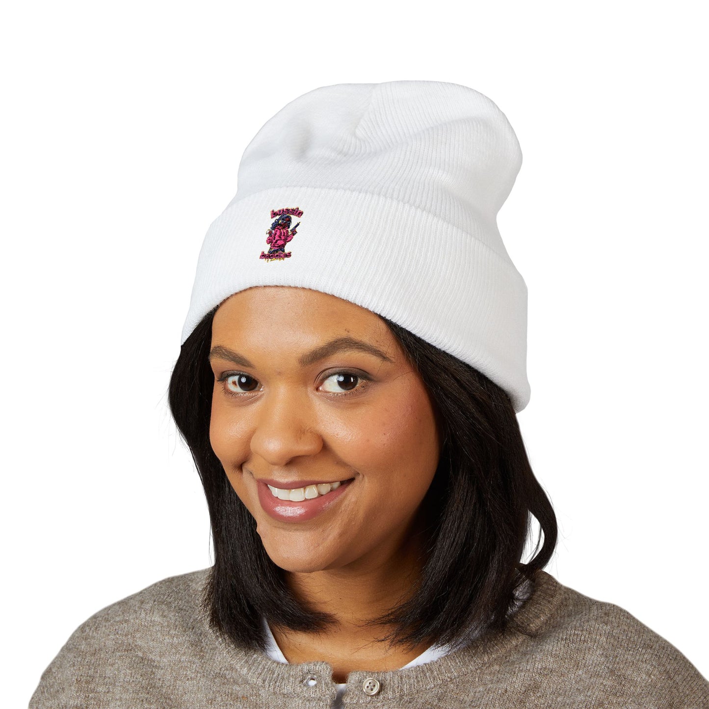 Stylish Cuffed Beanie - Embroidered Cozy Hat, Winter Accessory, Gifts for Her, Unisex Beanie, Perfect for Cold Days