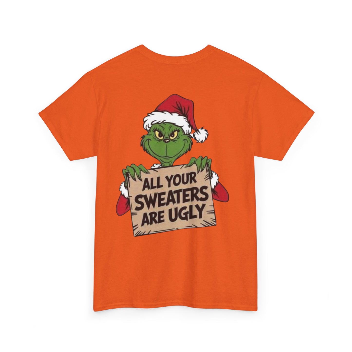 Grinchmas Ugly Sweater Tee, Christmas T-Shirt, Holiday Gift, Funny Tee, Unisex Cotton Shirt, Christmas Party, Grinch Lovers