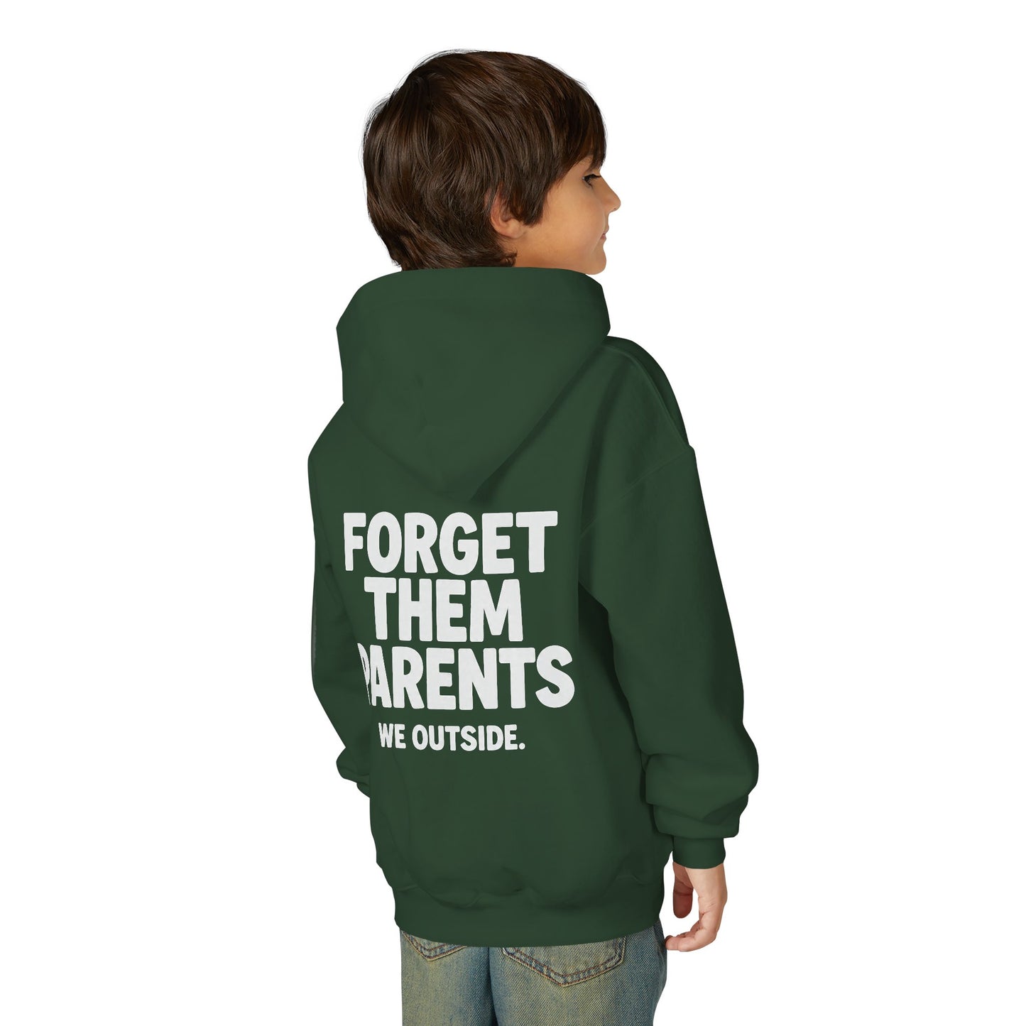 Youth Hoodie - Forget Them Parents, Funny Sweatshirt, Kids Hoodie, Outdoor Adventure, Gift for Teens, Casual Wear