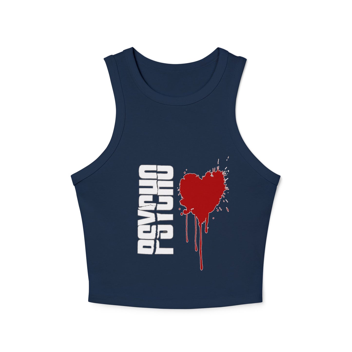 Chic Graphic Crop Tank Top - Heart Splash, Casual Wear, Summer Fashion, Festival Outfit, Trendy Gift