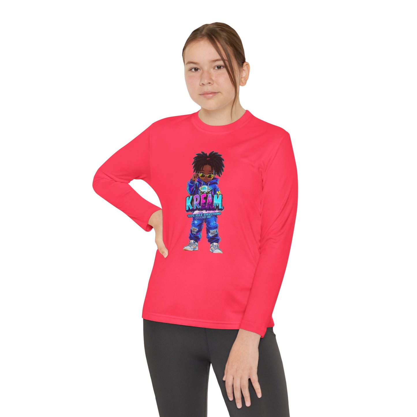 Youth Long Sleeve Tee for Trendy Kids, Cool Graphic Tee, Perfect for Birthdays, Playdates, School Events, Unique Gift Idea