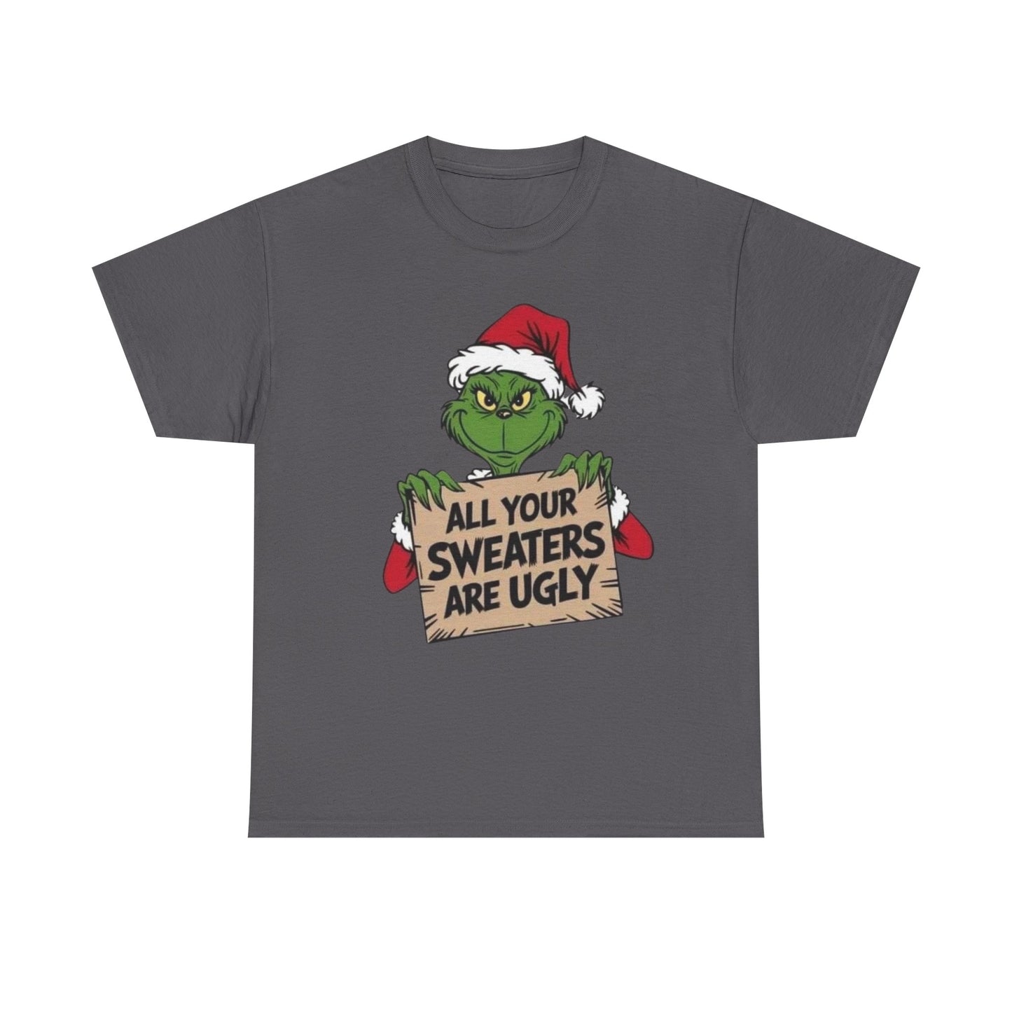 Grinchmas Ugly Sweater Tee, Christmas T-Shirt, Holiday Gift, Funny Tee, Unisex Cotton Shirt, Christmas Party, Grinch Lovers