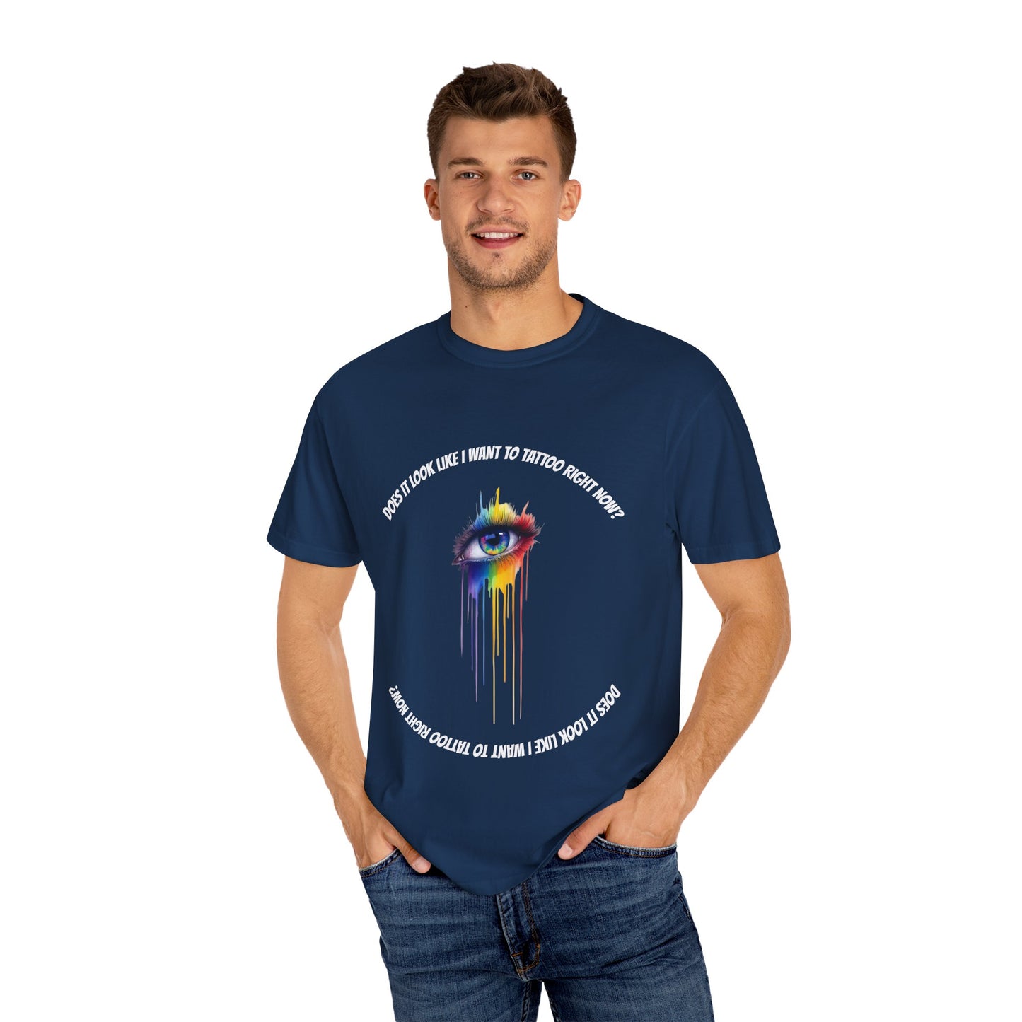 Vibrant Eye Art T-Shirt | Unisex Garment-Dyed Tee, Artistic Apparel, Colorful Fashion, Unique Gift, Everyday Wear