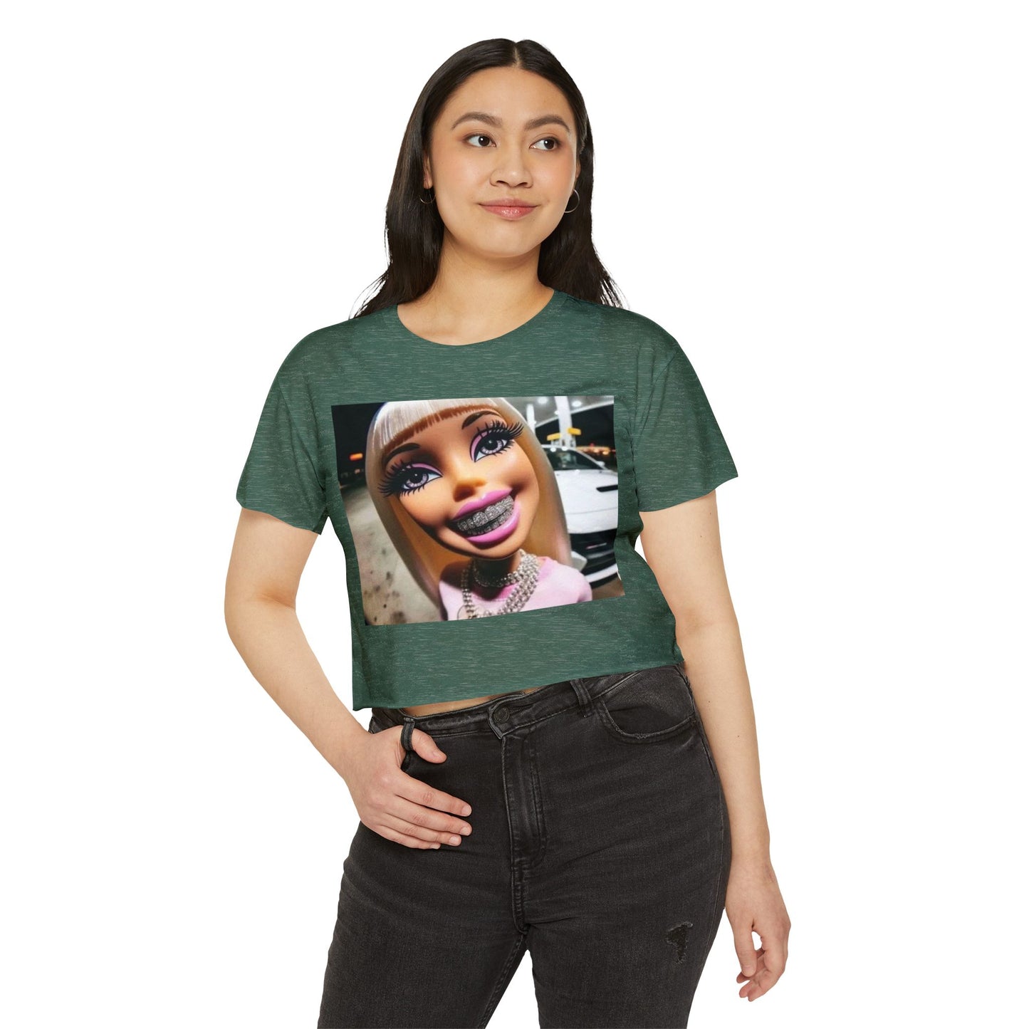 Trendy Women's Festival Crop Top, Cute Party Shirt, Summer Vibes Tee, Casual Summer Fashion, Festival Style Clothing