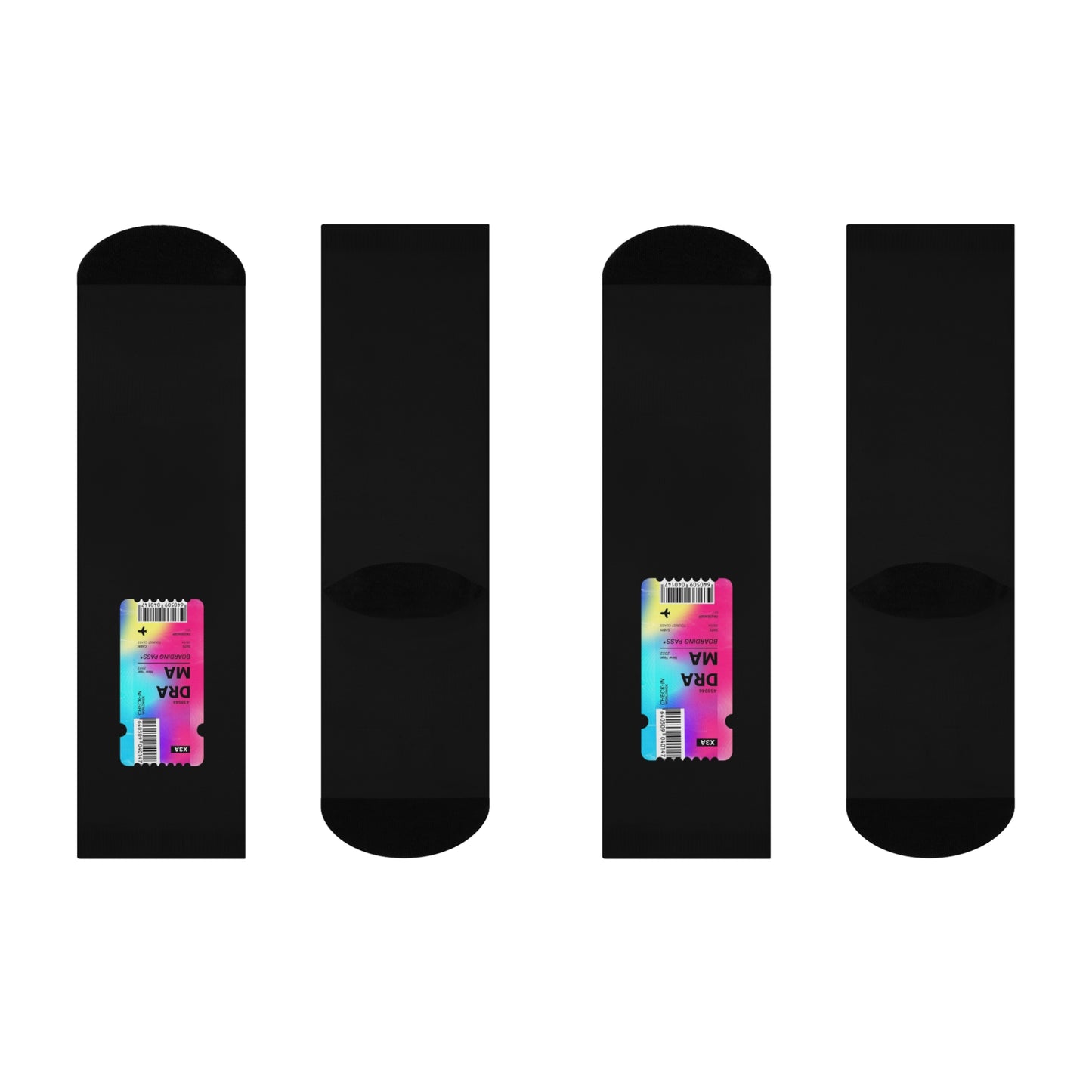 Vibrant Crew Socks with Colorful Design, Fun Gift for Friends, Cozy Lounge Sock, Holiday Footwear, Ideal for Everyday Wear