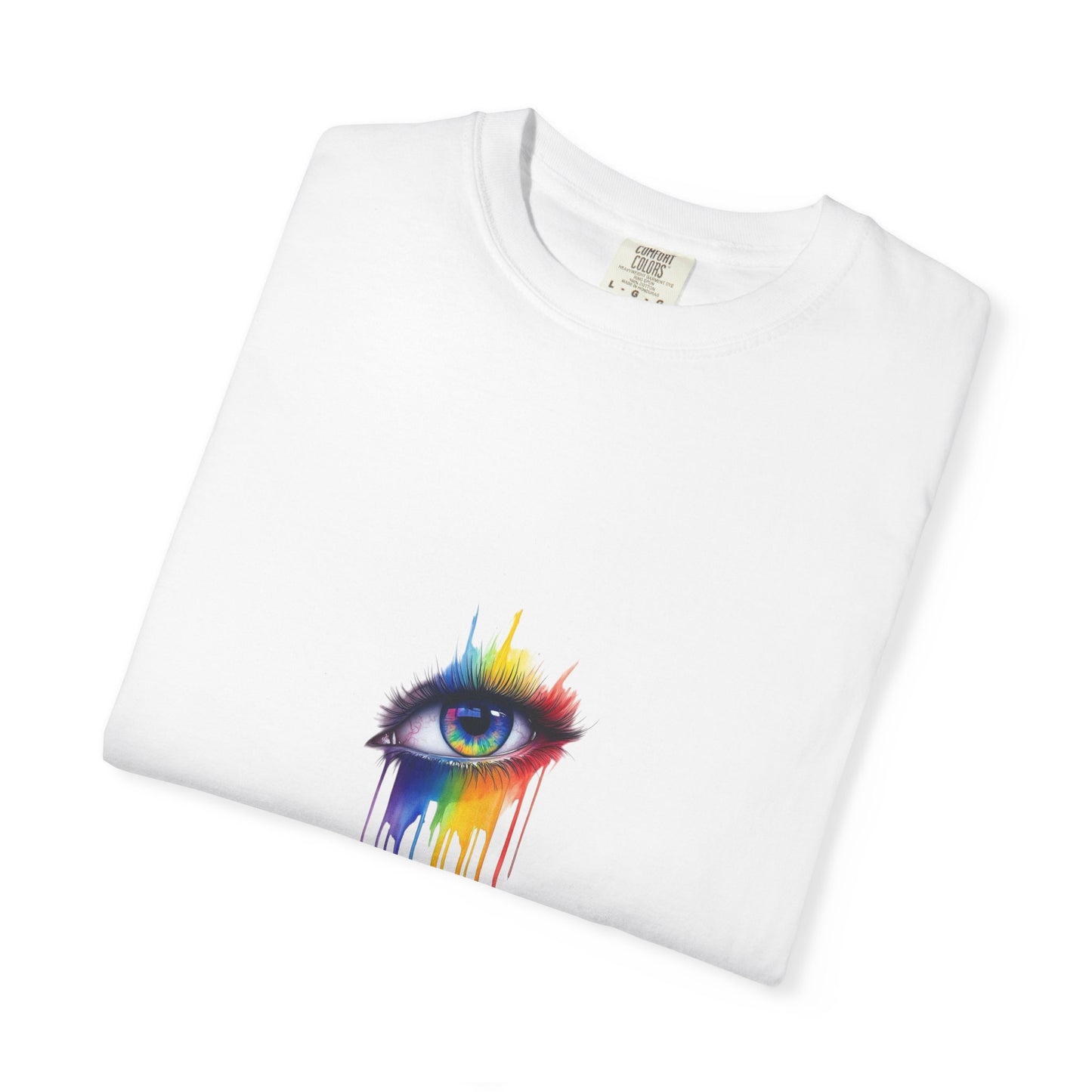 Vibrant Eye Art T-Shirt | Unisex Garment-Dyed Tee, Artistic Apparel, Colorful Fashion, Unique Gift, Everyday Wear