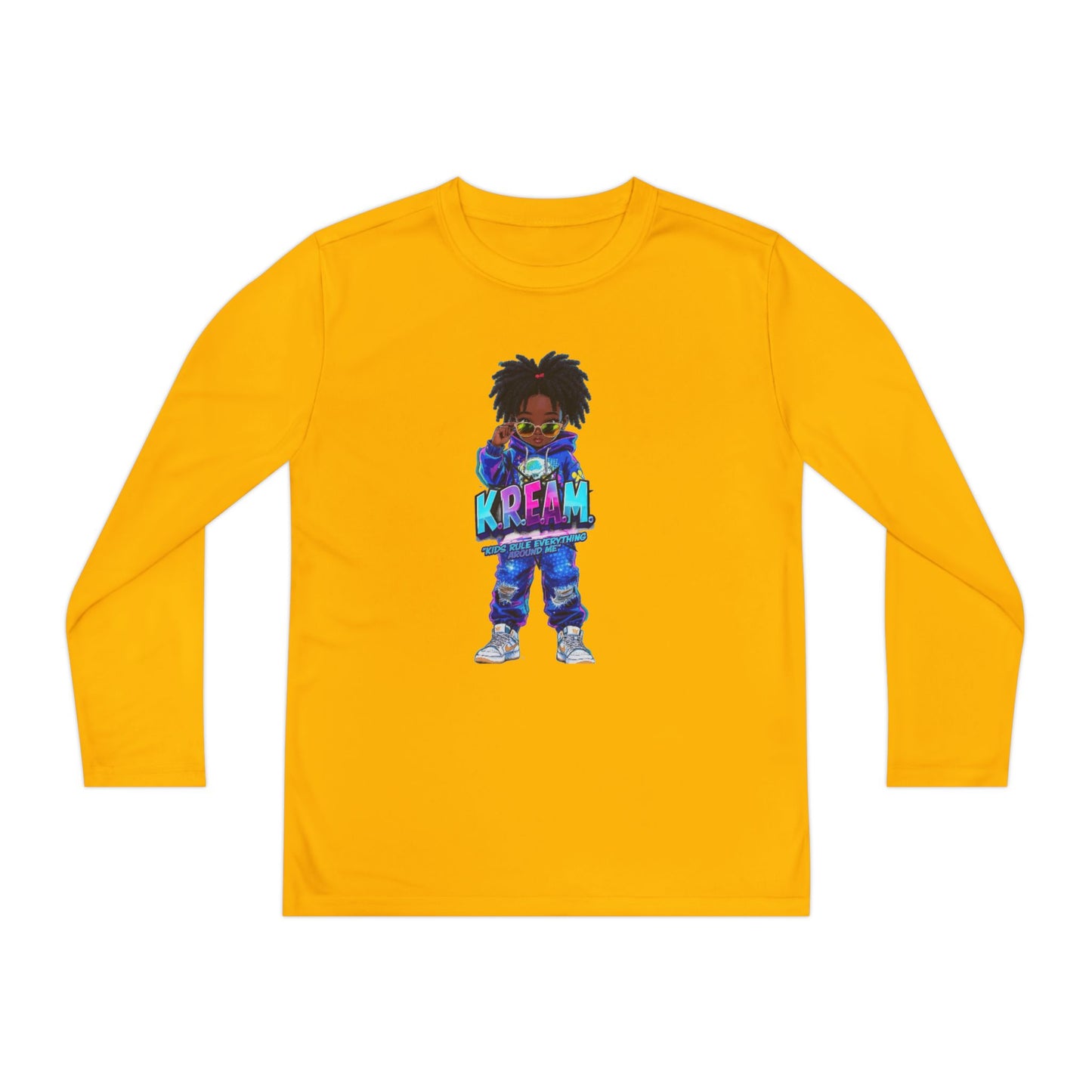 Youth Long Sleeve Tee for Trendy Kids, Cool Graphic Tee, Perfect for Birthdays, Playdates, School Events, Unique Gift Idea