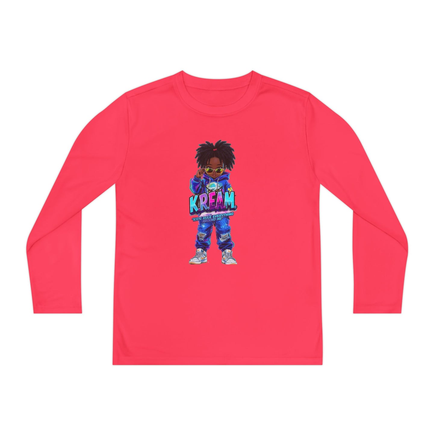 Youth Long Sleeve Tee for Trendy Kids, Cool Graphic Tee, Perfect for Birthdays, Playdates, School Events, Unique Gift Idea