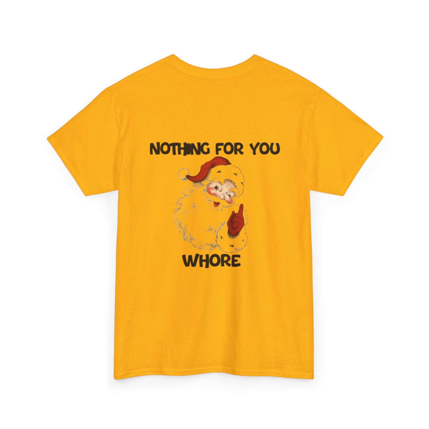 Funny Santa Claus Tee, Unisex Heavy Cotton Tee, Holiday Humor Shirt, Christmas Gift for Friends, Casual Wear