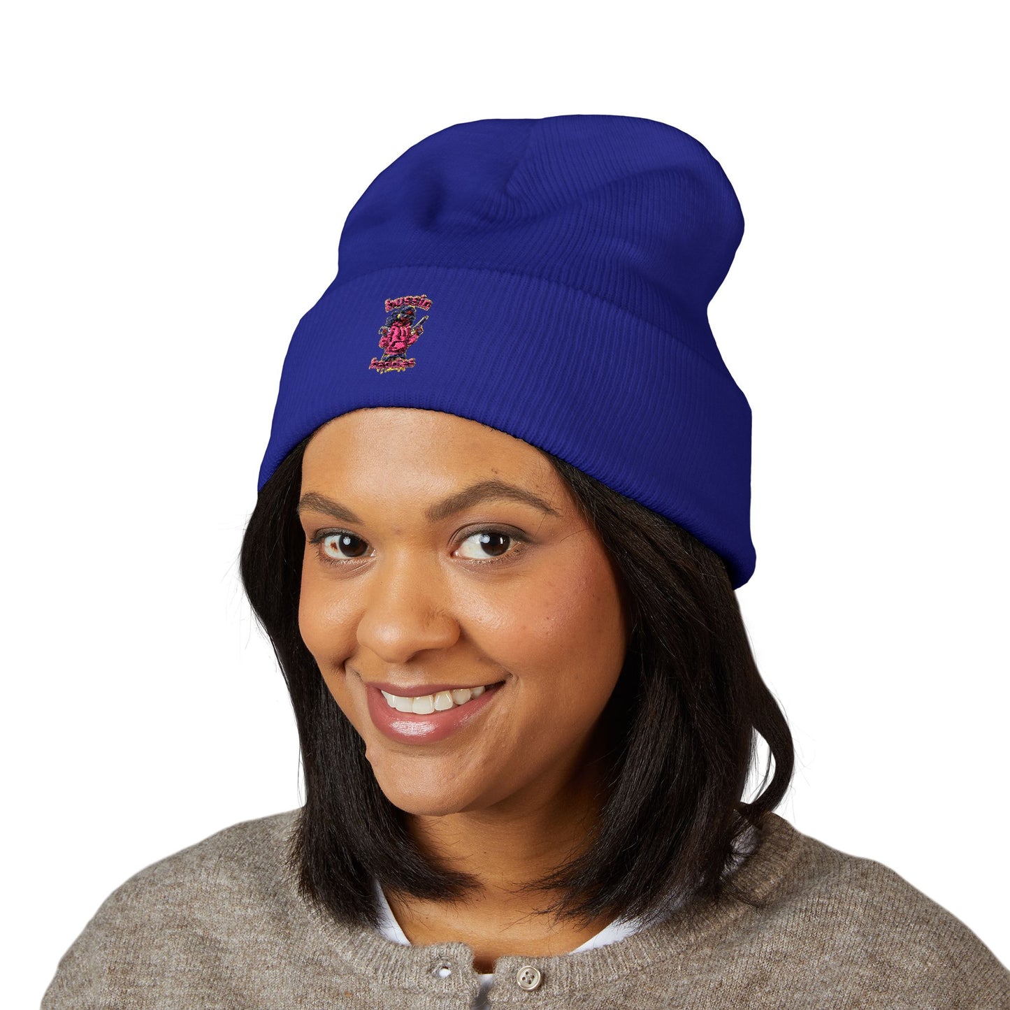 Stylish Cuffed Beanie - Embroidered Cozy Hat, Winter Accessory, Gifts for Her, Unisex Beanie, Perfect for Cold Days