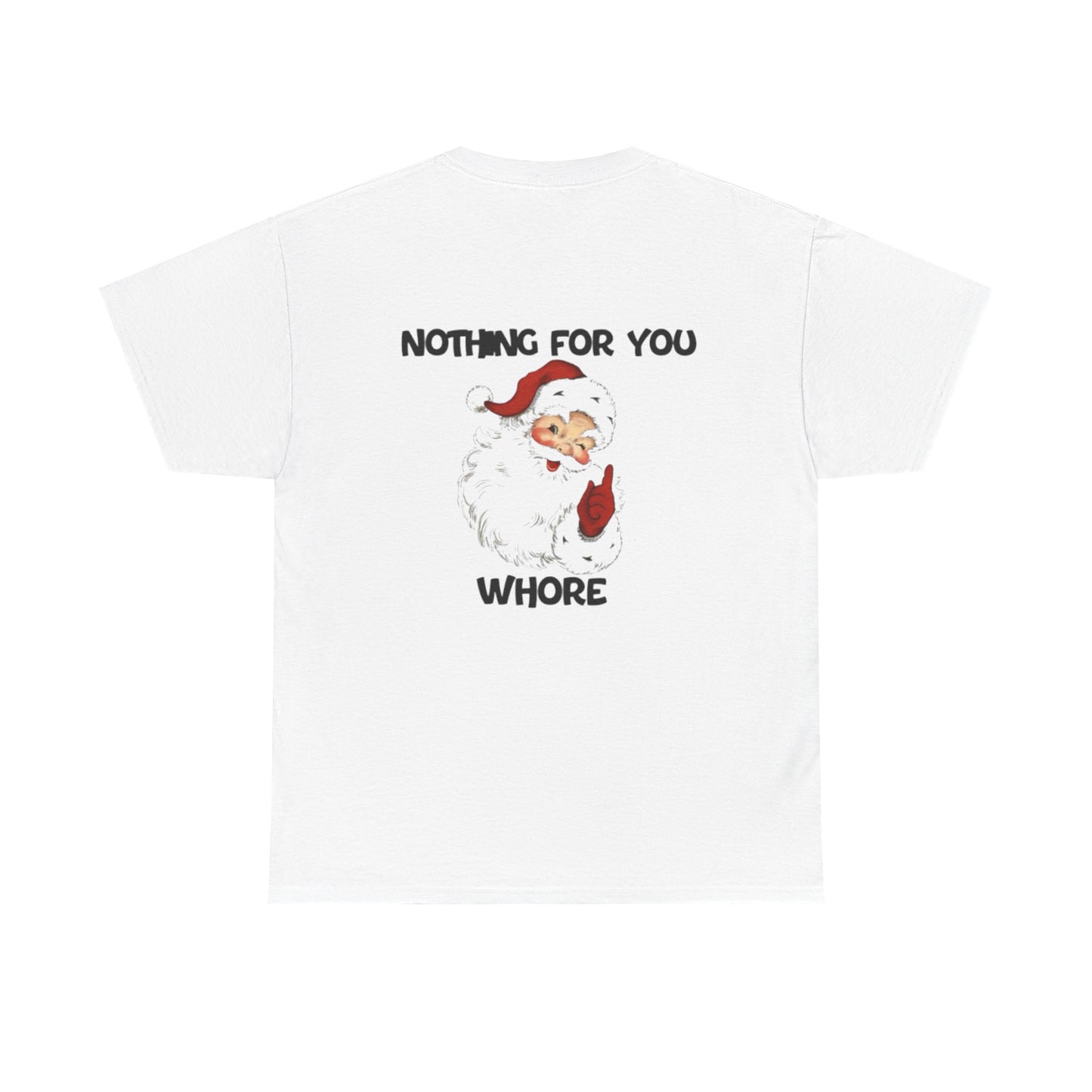 Funny Santa Claus Tee, Unisex Heavy Cotton Tee, Holiday Humor Shirt, Christmas Gift for Friends, Casual Wear