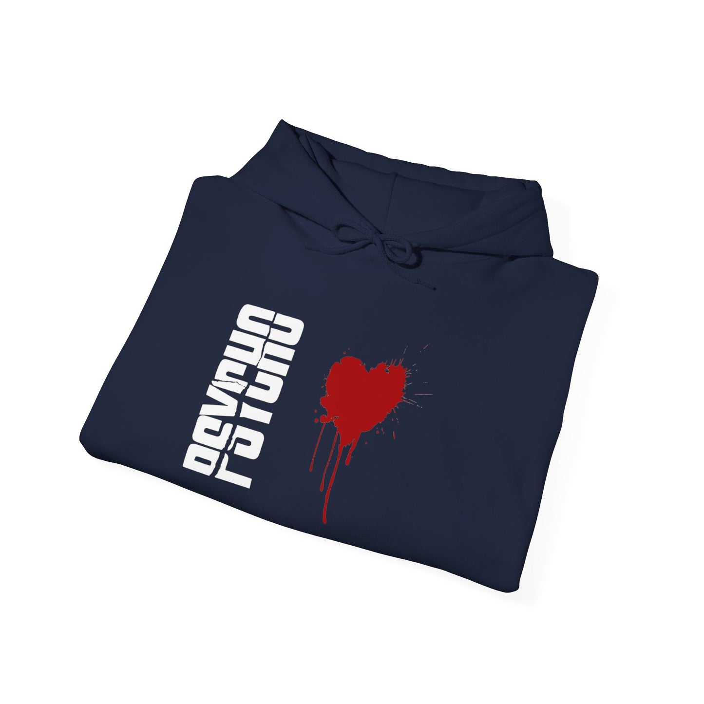 Heartfelt Drip Hoodie | Unisex Heavy Blend Sweatshirt, Cozy Gift, Black Hoodie, Casual Attire, Streetwear Style, Valentine's Day