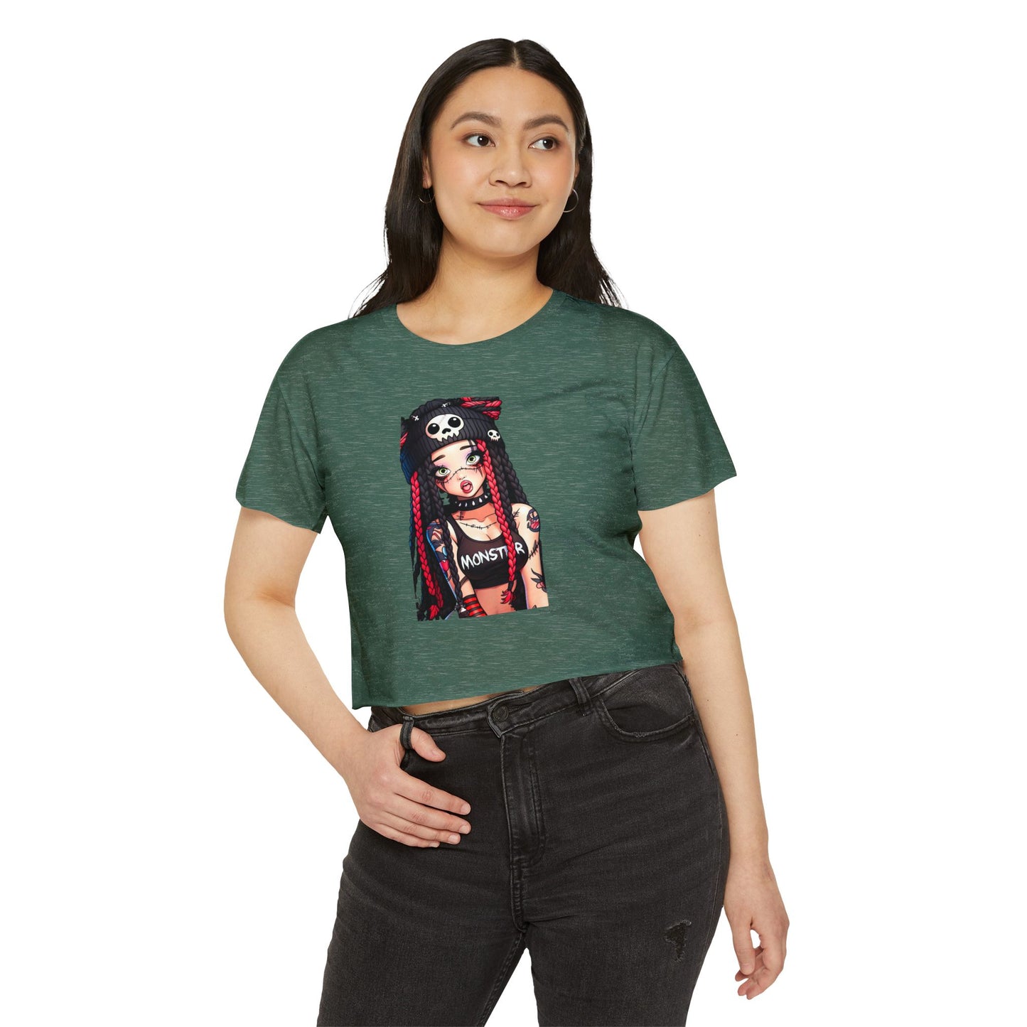 Vibrant Women's Festival Crop Top - Statement Tee for Music Lovers, Perfect for Summer Events, Concerts, Parties, Casual Outings