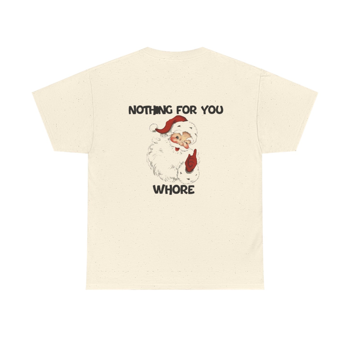 Funny Santa Claus Tee, Unisex Heavy Cotton Tee, Holiday Humor Shirt, Christmas Gift for Friends, Casual Wear