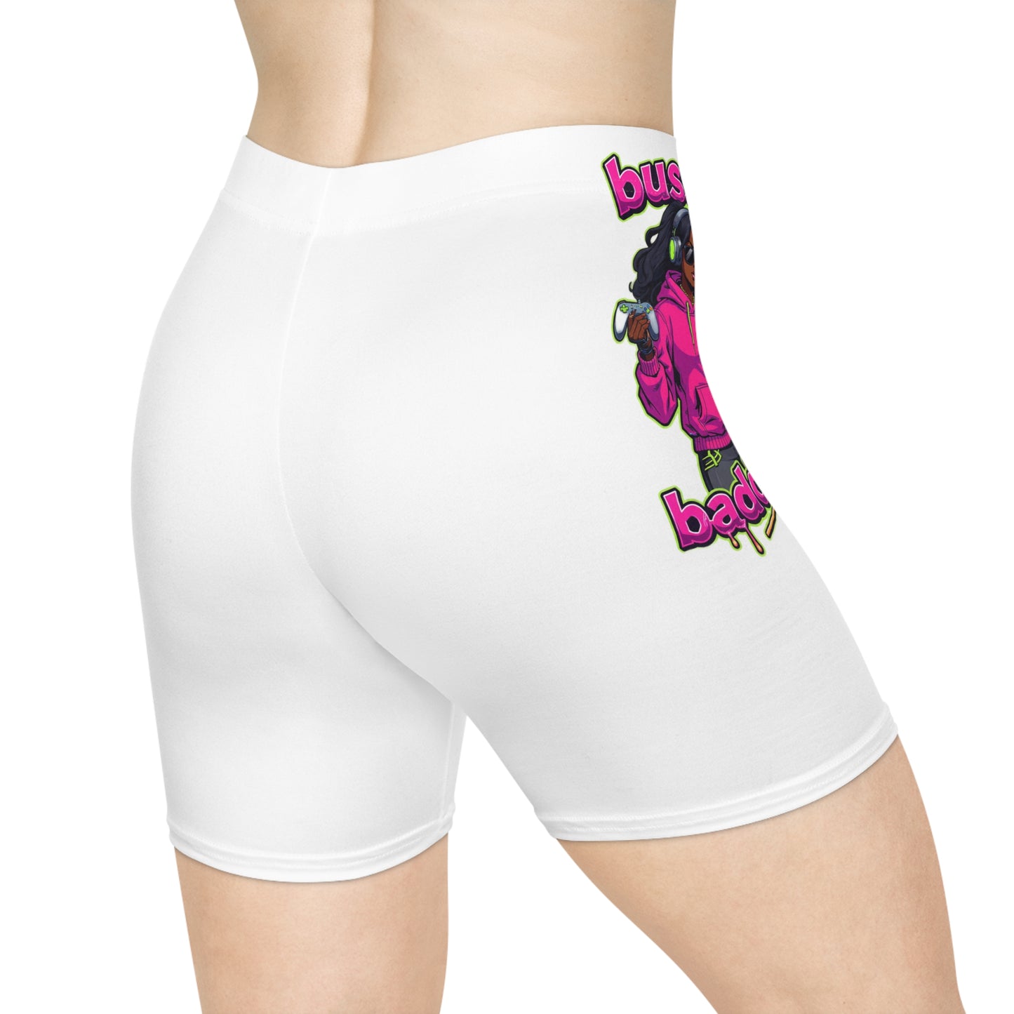 Baddie Biker Shorts, Women’s Cycling Activewear, Trendy Fitness Shorts, Summer Athleisure, Stylish Workout Gear
