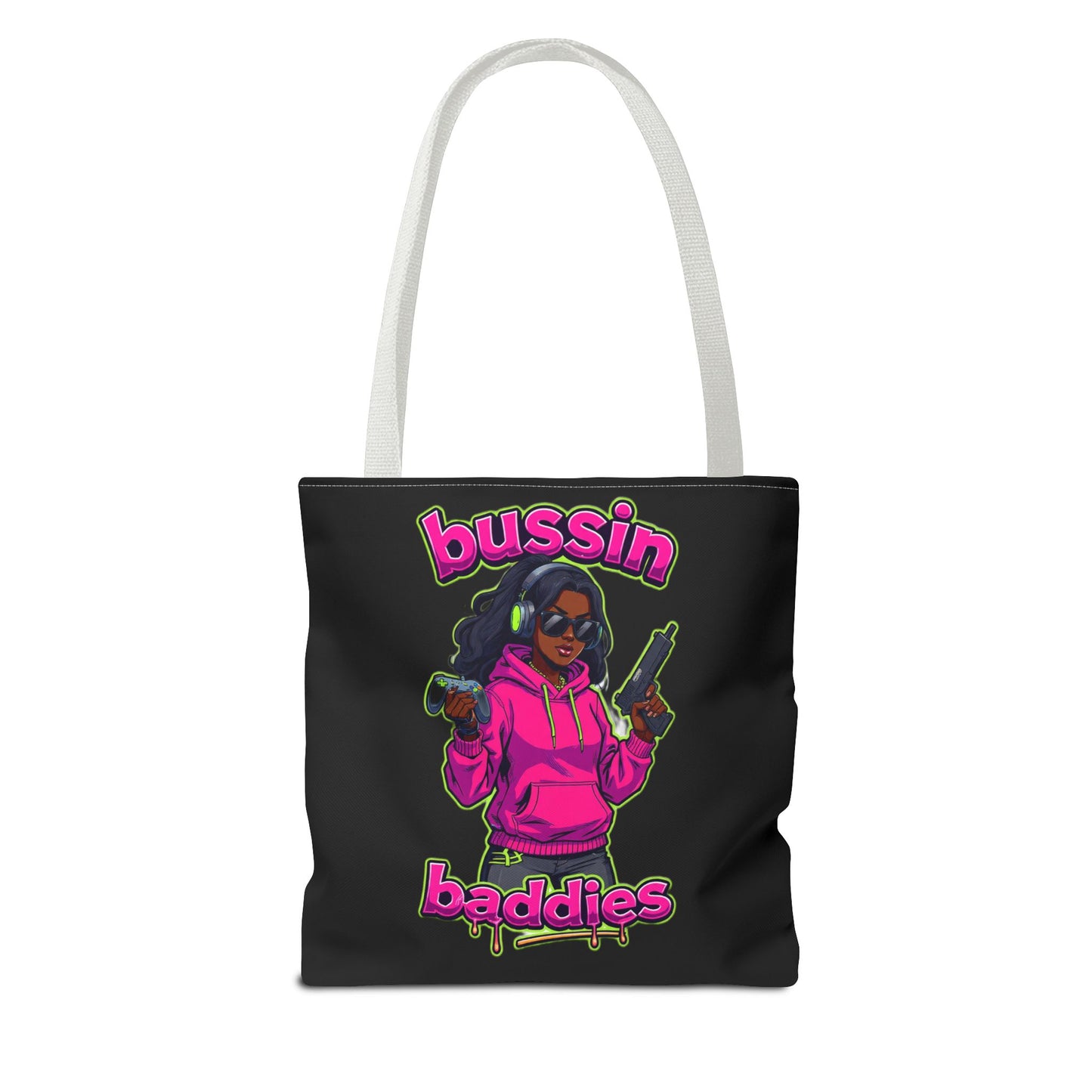 Bussin Baddies Tote Bag, Trendy Carryall, Women's Fashion Accessory, Streetwear Shopping Bag, Gift for Her