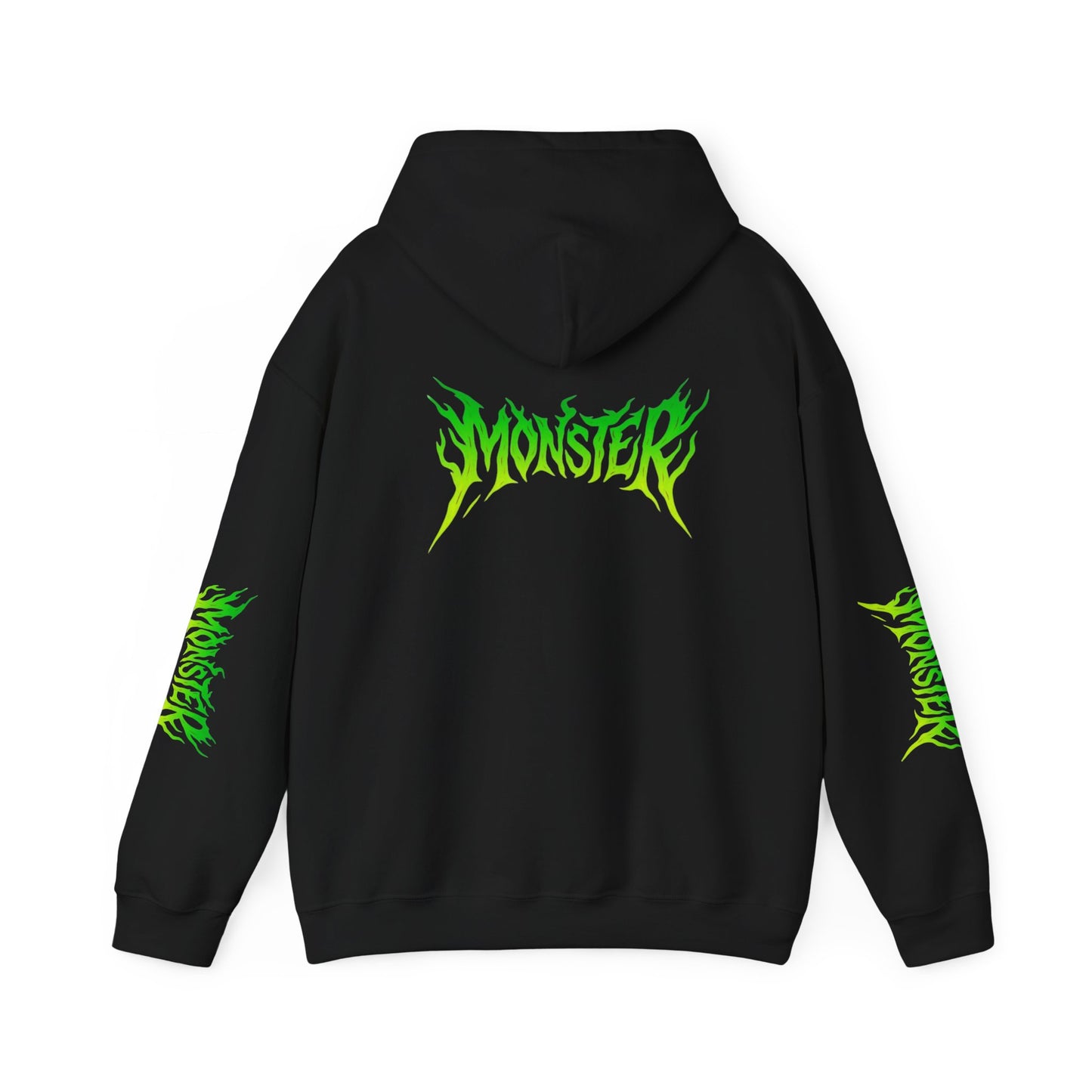 Monster Vibe Unisex Hooded Sweatshirt, Streetwear, Casual Hoodie, Graphic Sweatshirt, Cool Gift, Halloween Apparel, Everyday Wear