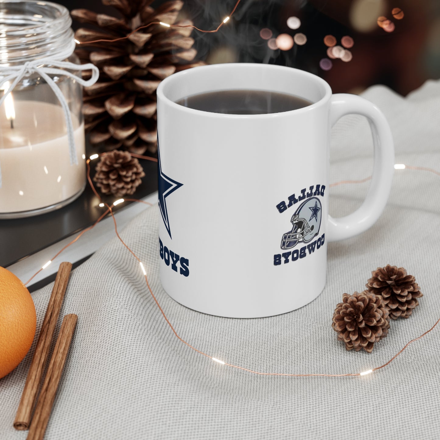 Dallas Cowboys Mug - 11oz Team Spirit Coffee Cup, NFL Fan Gift, Sports Drinkware for Game Day, Collectible Memorabilia, Football Lover's Cup