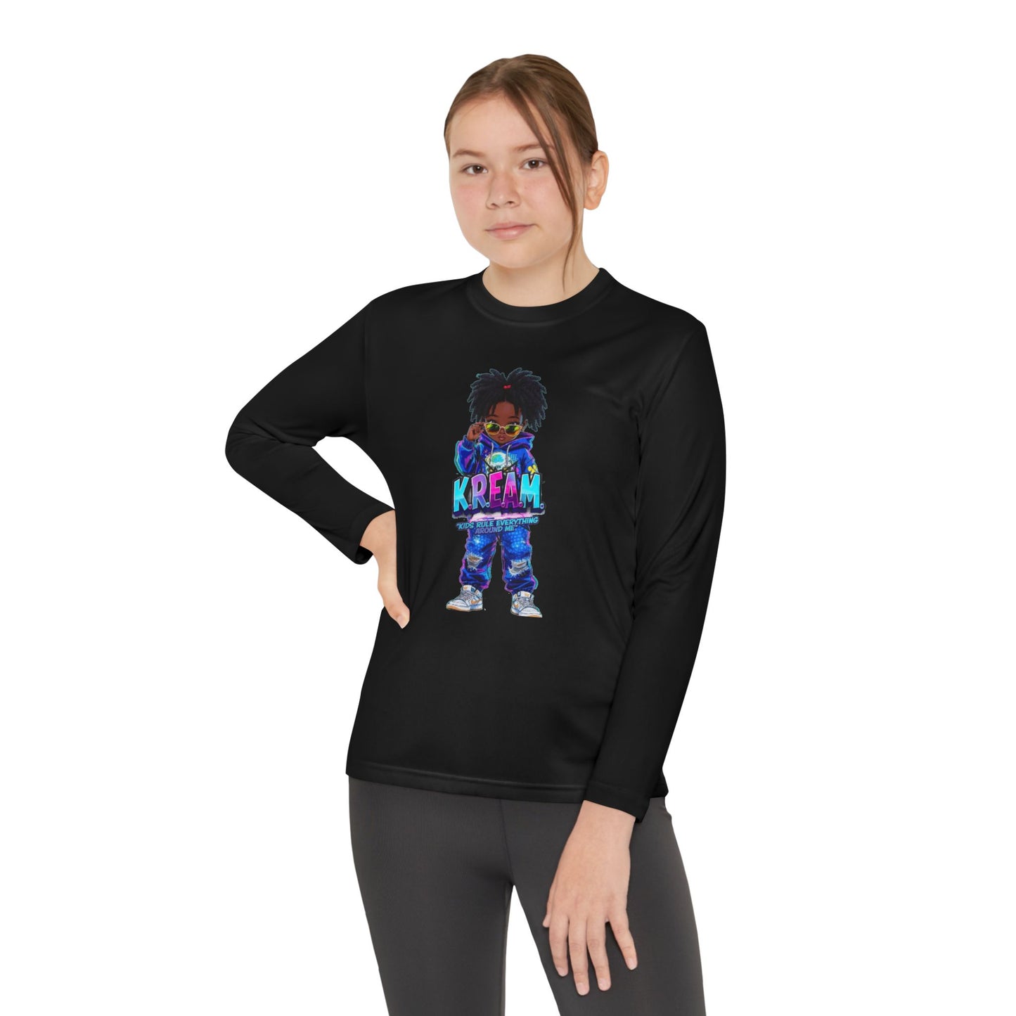 Youth Long Sleeve Tee for Trendy Kids, Cool Graphic Tee, Perfect for Birthdays, Playdates, School Events, Unique Gift Idea