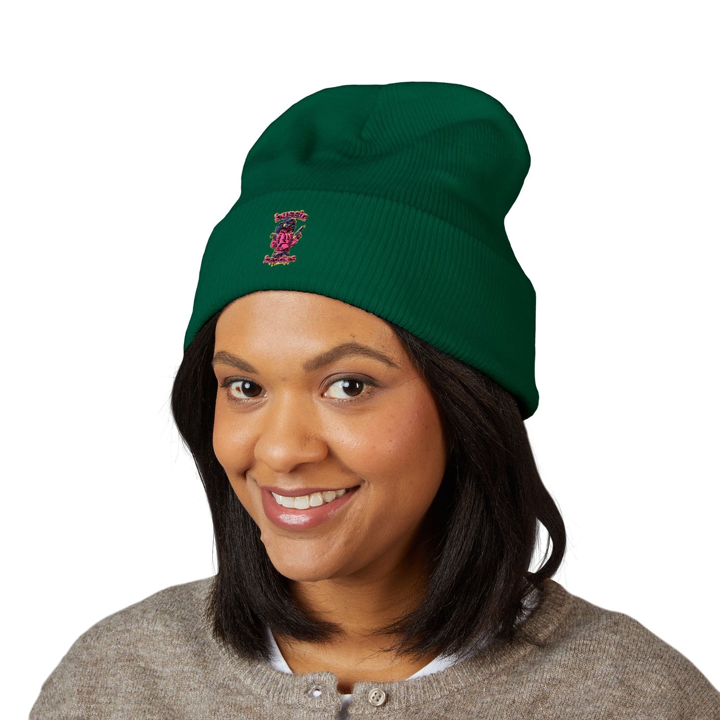 Stylish Cuffed Beanie - Embroidered Cozy Hat, Winter Accessory, Gifts for Her, Unisex Beanie, Perfect for Cold Days