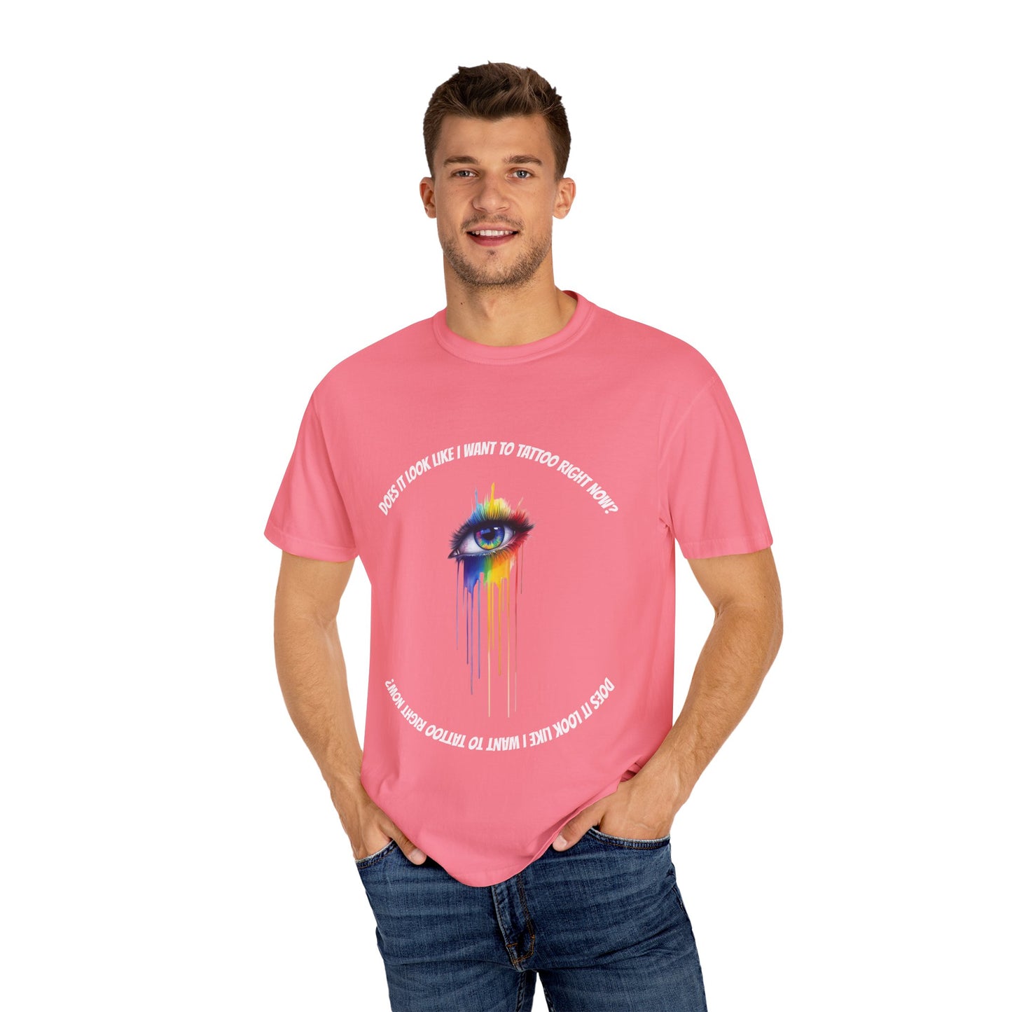 Vibrant Eye Art T-Shirt | Unisex Garment-Dyed Tee, Artistic Apparel, Colorful Fashion, Unique Gift, Everyday Wear