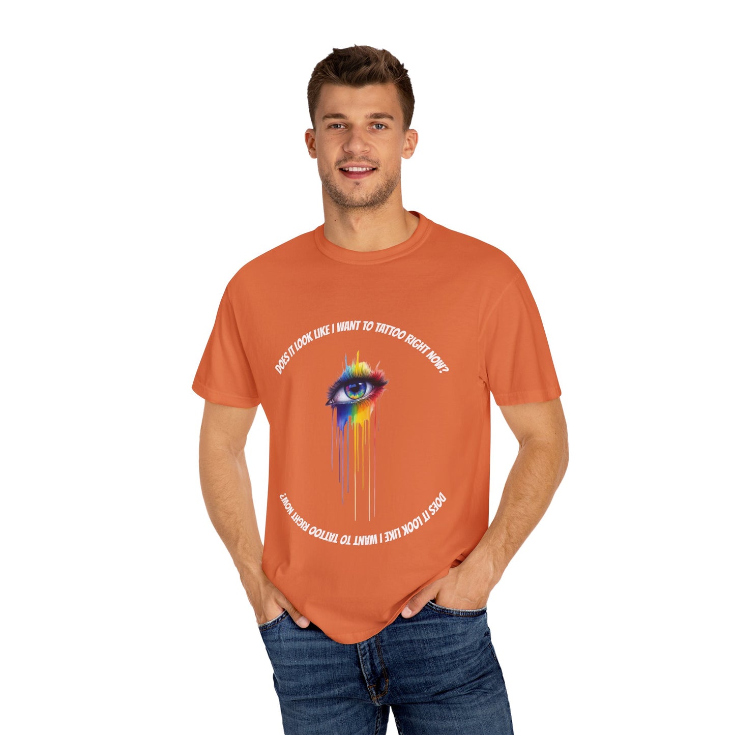 Vibrant Eye Art T-Shirt | Unisex Garment-Dyed Tee, Artistic Apparel, Colorful Fashion, Unique Gift, Everyday Wear