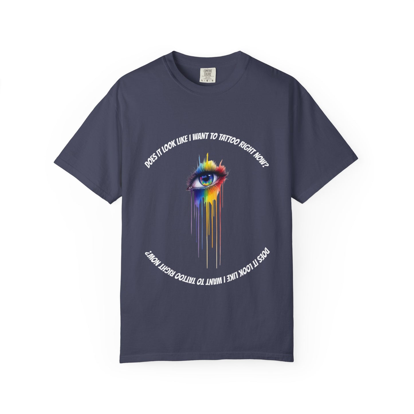 Vibrant Eye Art T-Shirt | Unisex Garment-Dyed Tee, Artistic Apparel, Colorful Fashion, Unique Gift, Everyday Wear