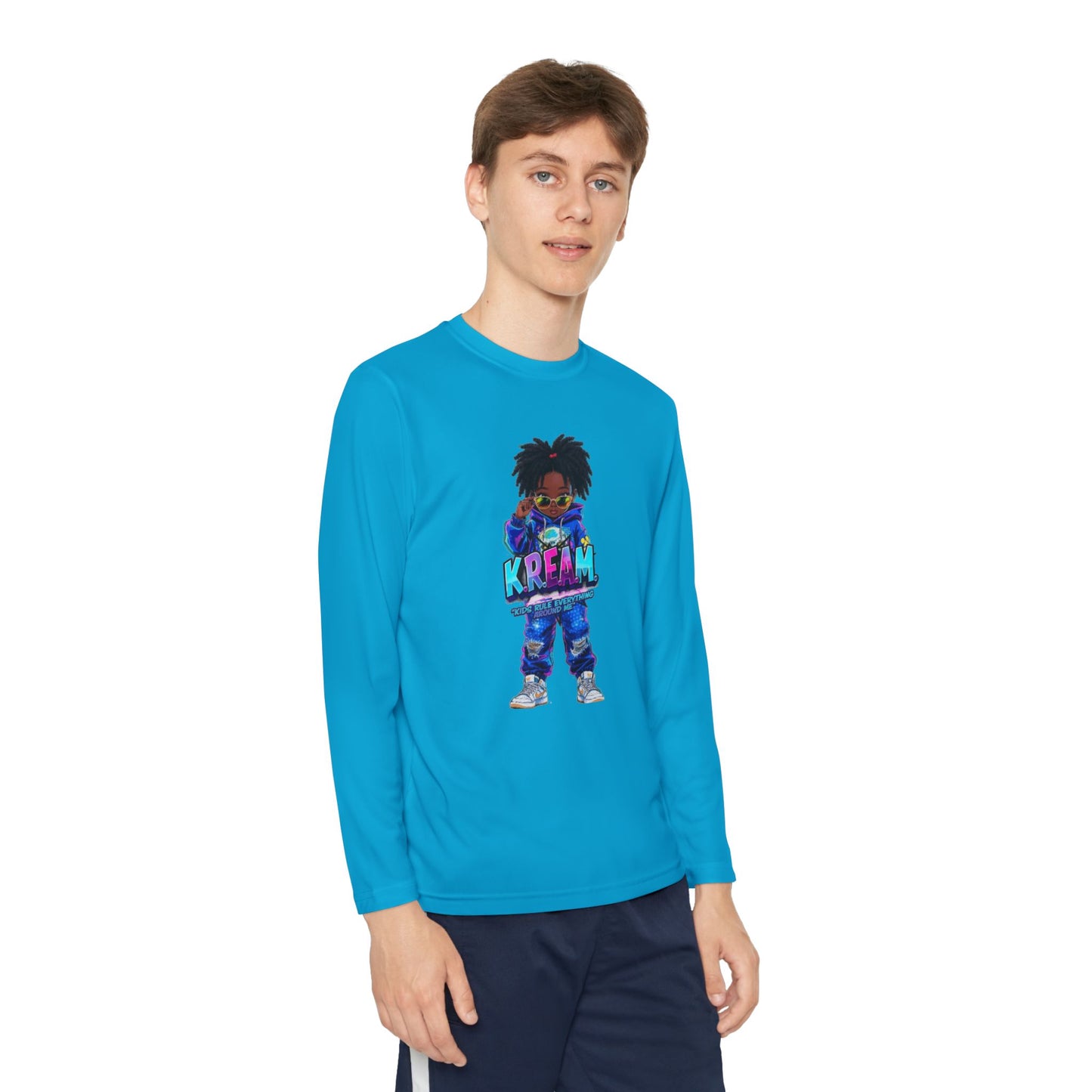 Youth Long Sleeve Tee for Trendy Kids, Cool Graphic Tee, Perfect for Birthdays, Playdates, School Events, Unique Gift Idea