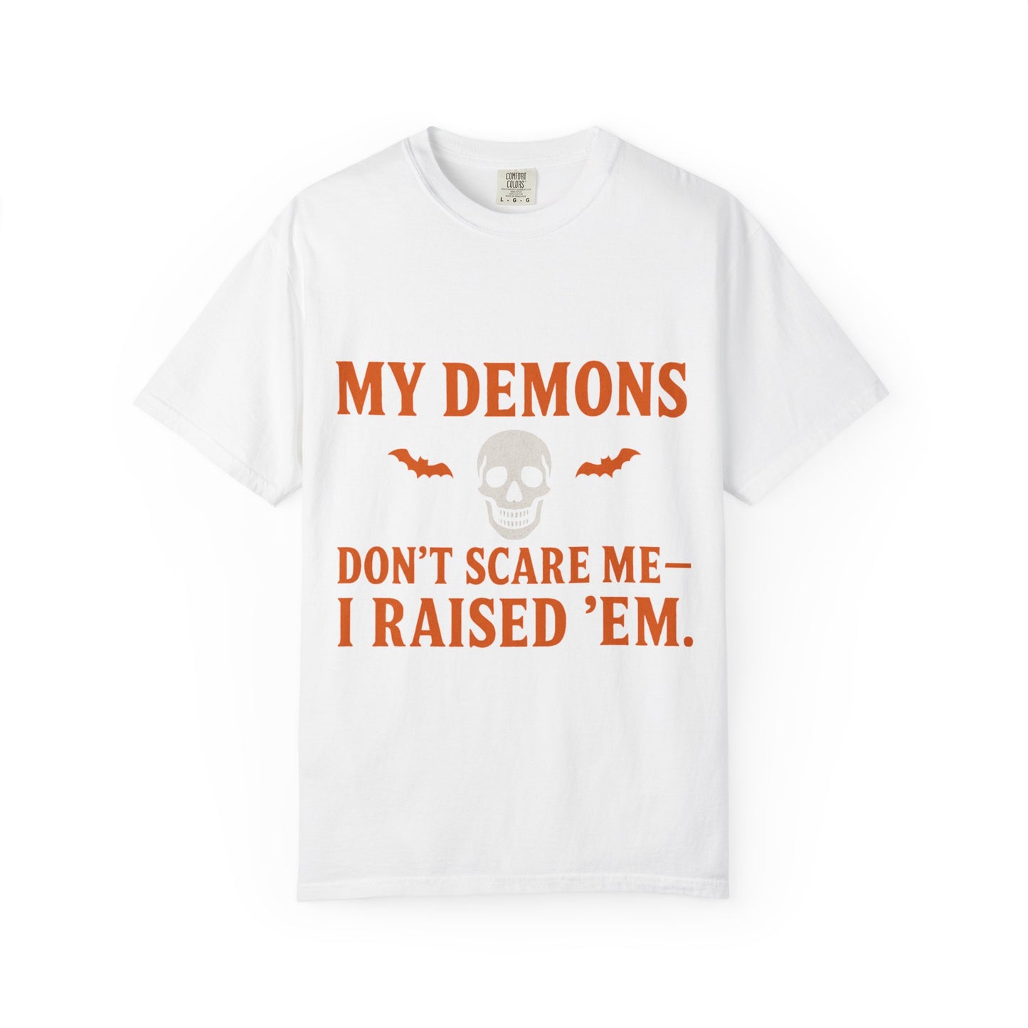 Halloween Themed Unisex T-Shirt with Bats and Humor