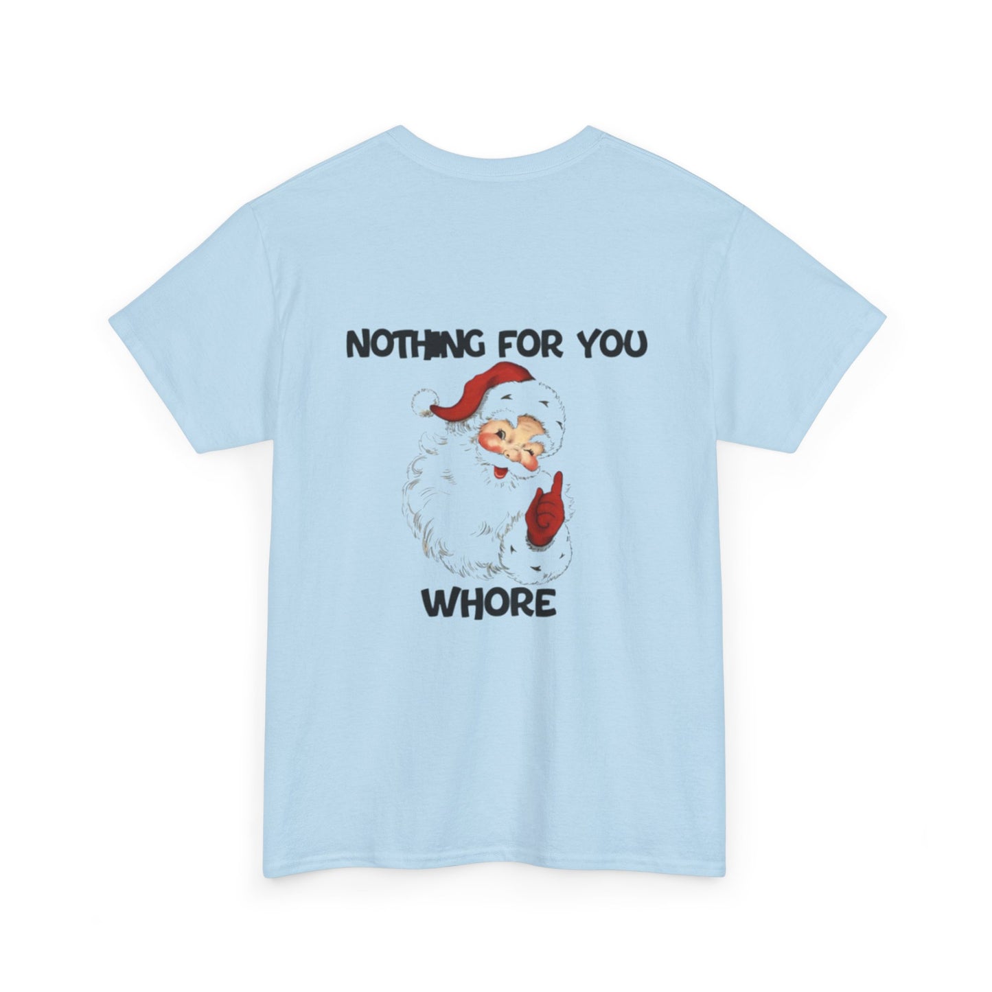 Funny Santa Claus Tee, Unisex Heavy Cotton Tee, Holiday Humor Shirt, Christmas Gift for Friends, Casual Wear