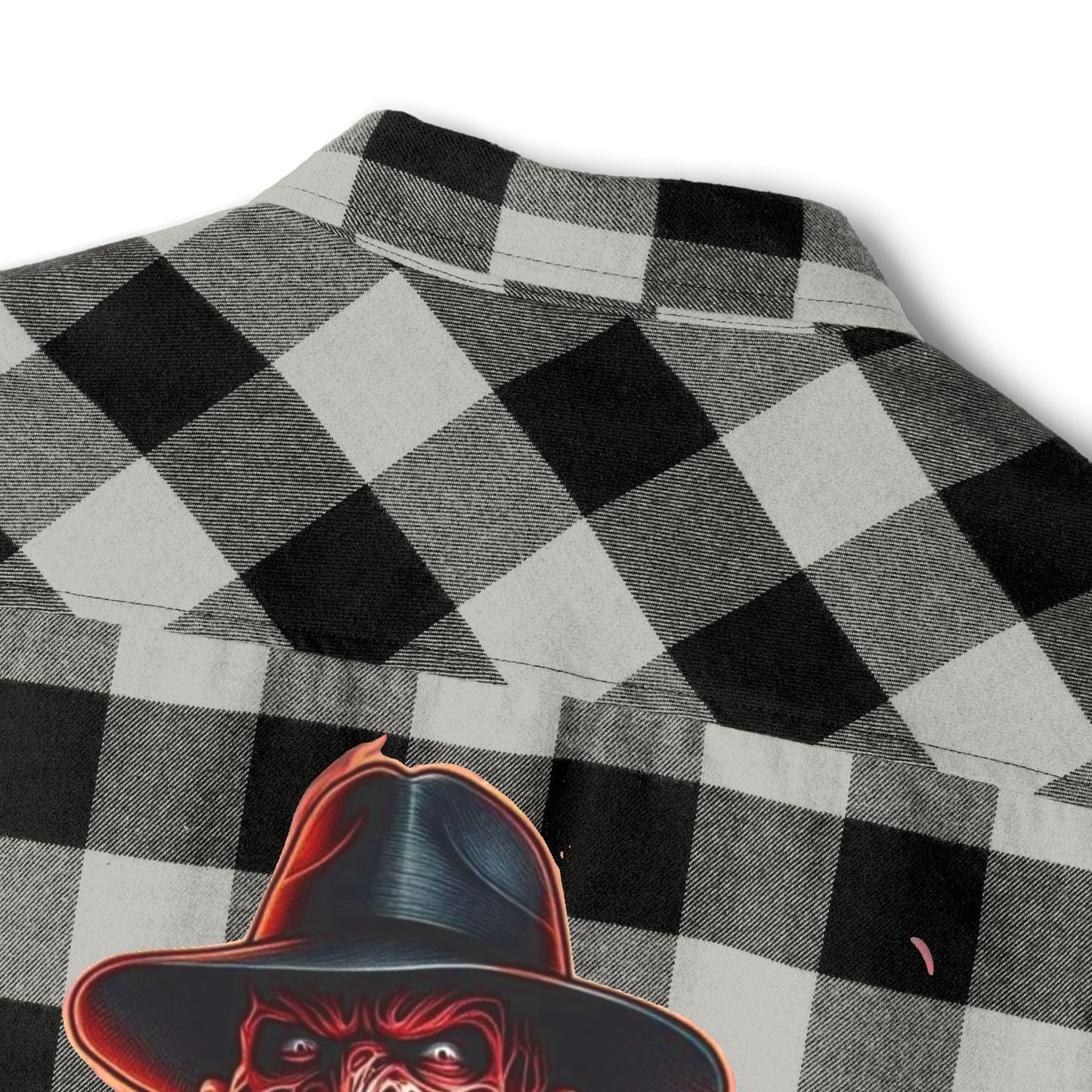 Freddy Krueger Flannel Shirt, Unisex Plaid Shirt, Horror Halloween Apparel, Cozy Casual Wear, Fall Outfits, Movie Lover Gift