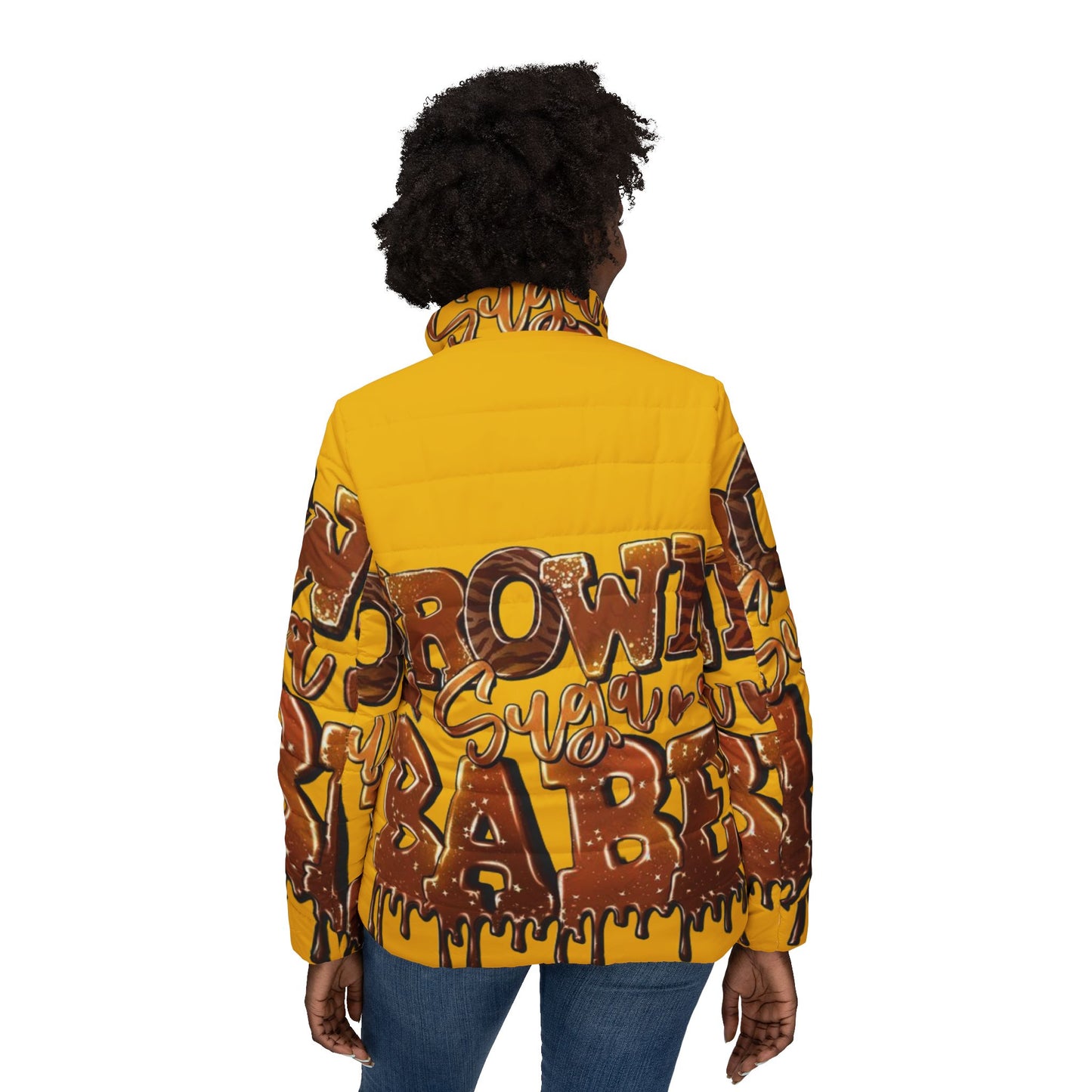 Stylish Graffiti Puffer Jacket, Trendy Outerwear, Urban Fashion Statement, Cozy Winter Layer, Unique Gift for Her