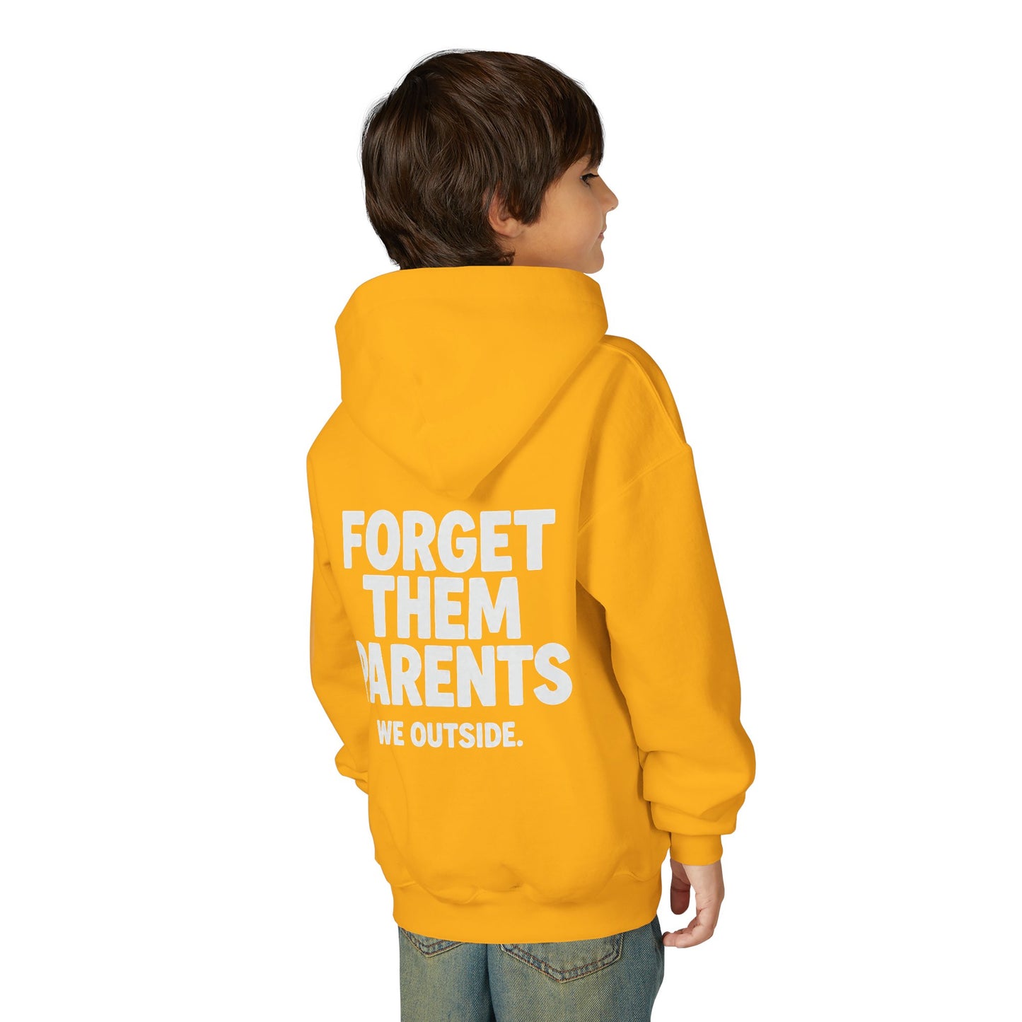 Youth Hoodie - Forget Them Parents, Funny Sweatshirt, Kids Hoodie, Outdoor Adventure, Gift for Teens, Casual Wear