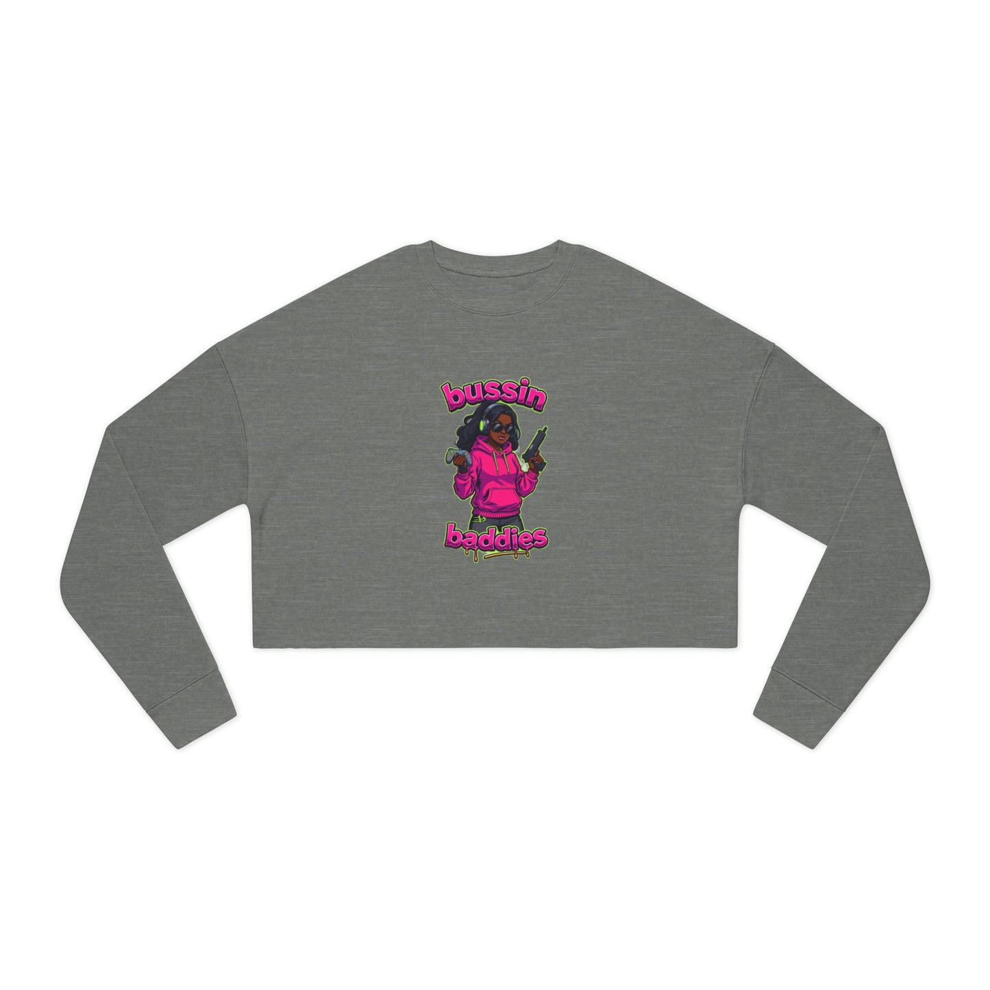 Trendy Cropped Sweatshirt for Women, Funny Gift for Friends, Cute Casual Wear, Stylish Lounge Top, Perfect for Parties