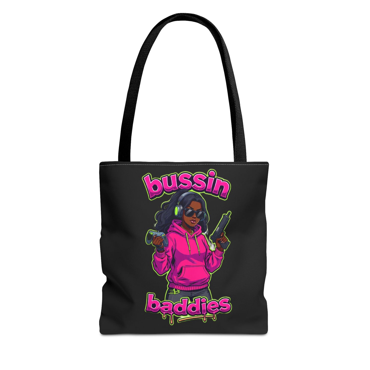 Bussin Baddies Tote Bag, Trendy Carryall, Women's Fashion Accessory, Streetwear Shopping Bag, Gift for Her