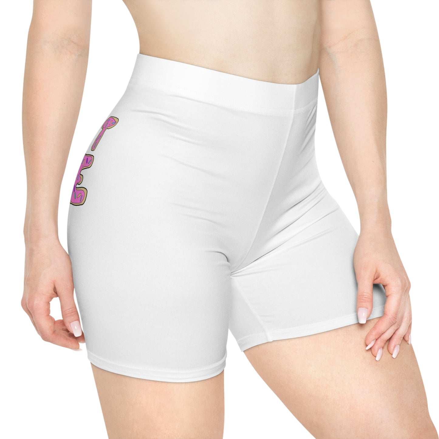Women's Biker Shorts - Fun & Funky Graphic Bike Shorts, Comfortable Activewear, Yoga, Fitness, Summer Essentials
