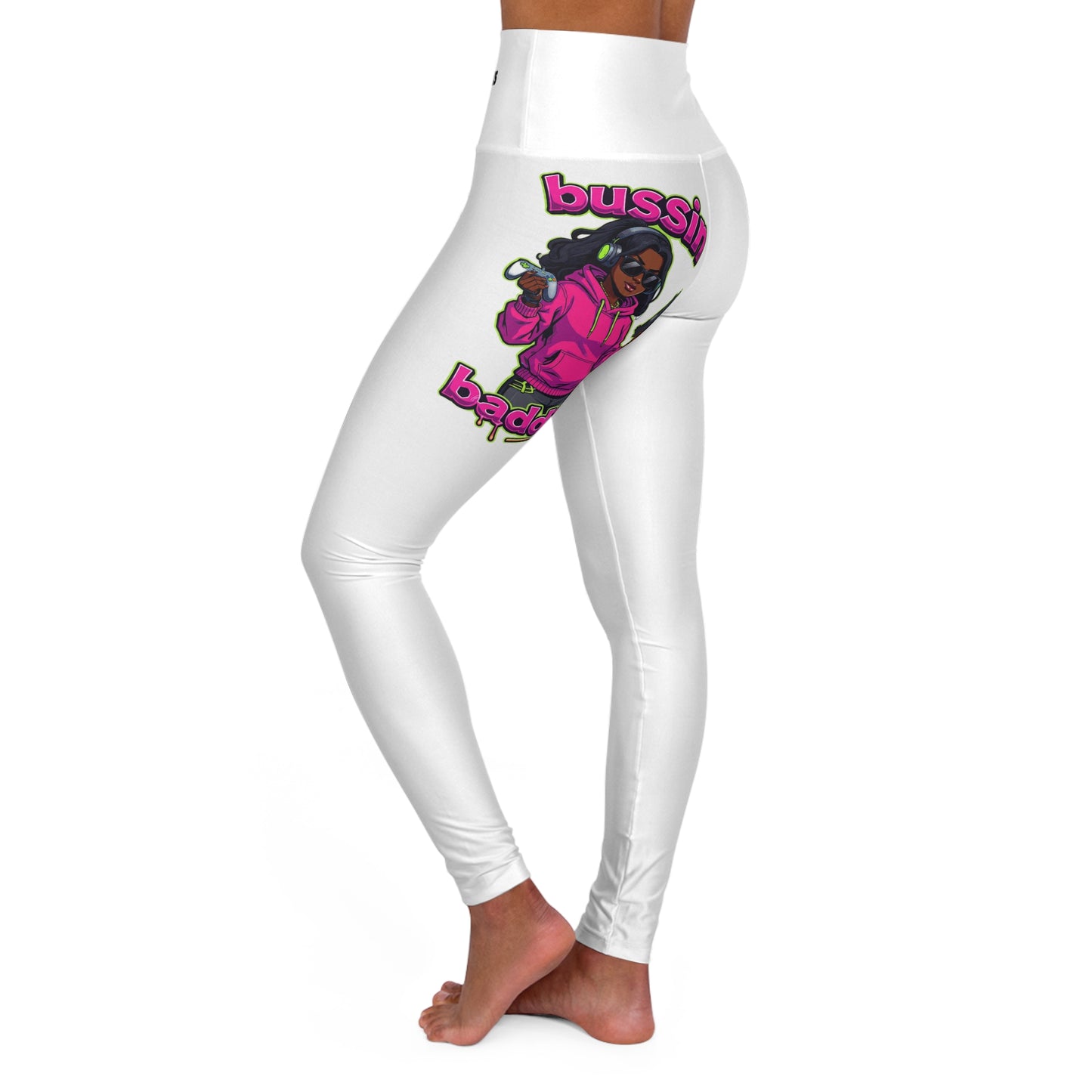 Stylish High Waisted Yoga Leggings, Fitness Apparel, Activewear, Unique Leggings, Workout Gear, Gift for Wellness Enthusiasts