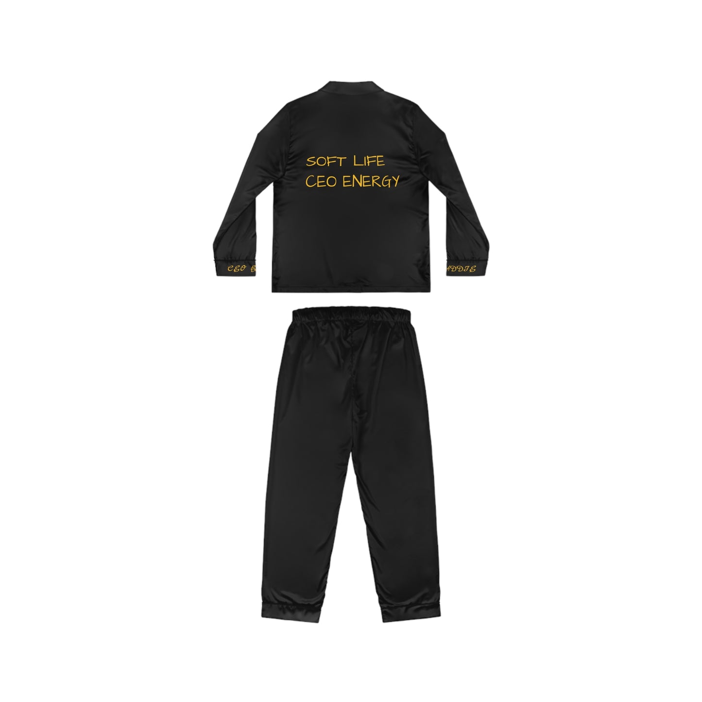 Chic Satin Pajamas for Women | CEO Energy Sleepwear, Lounge Set, Stylish Nightwear, Perfect Gift, Women’s Sleep Clothing