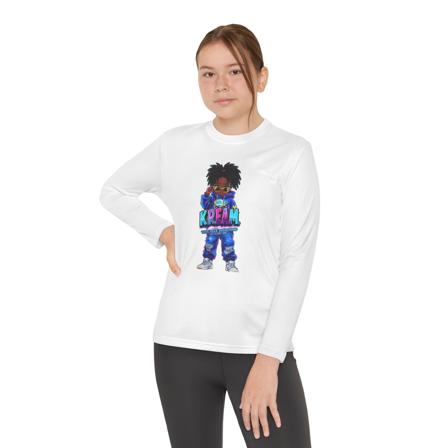 Youth Long Sleeve Tee for Trendy Kids, Cool Graphic Tee, Perfect for Birthdays, Playdates, School Events, Unique Gift Idea