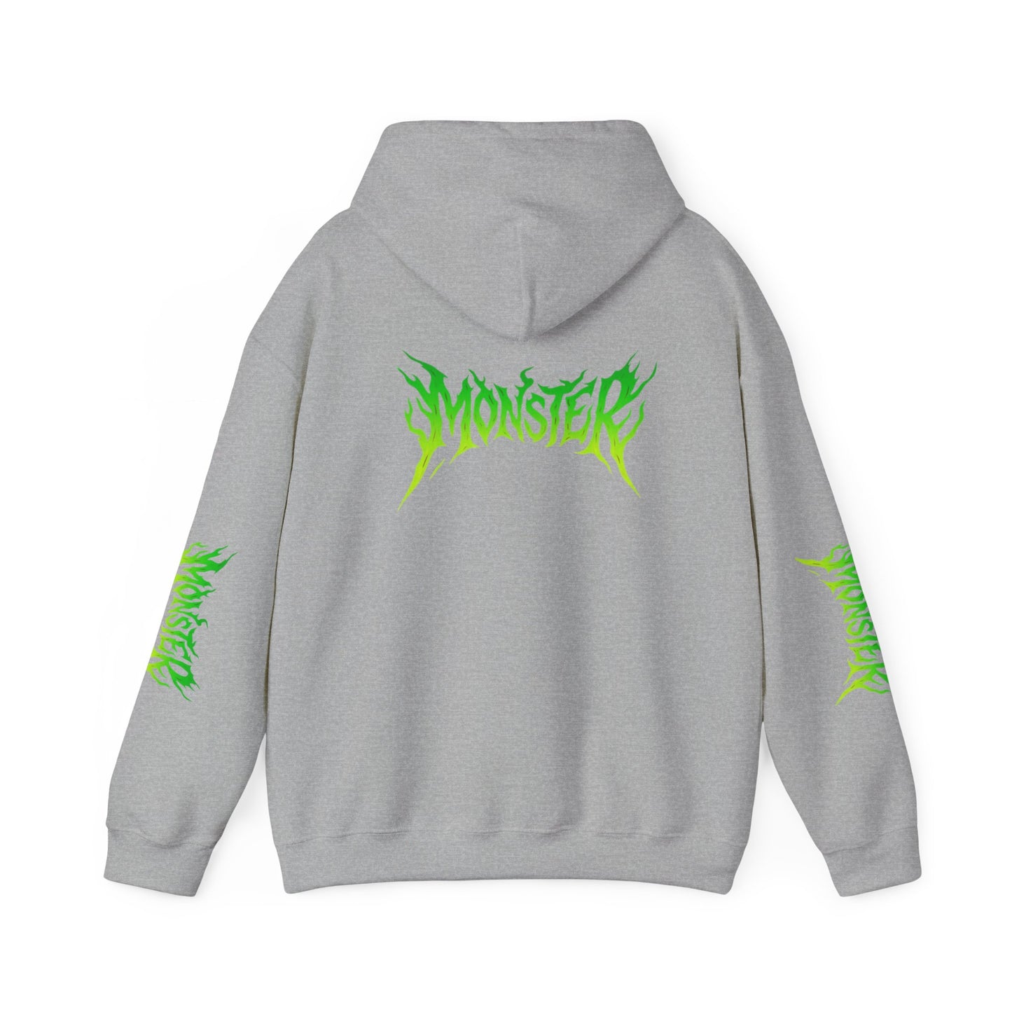Monster Vibe Unisex Hooded Sweatshirt, Streetwear, Casual Hoodie, Graphic Sweatshirt, Cool Gift, Halloween Apparel, Everyday Wear