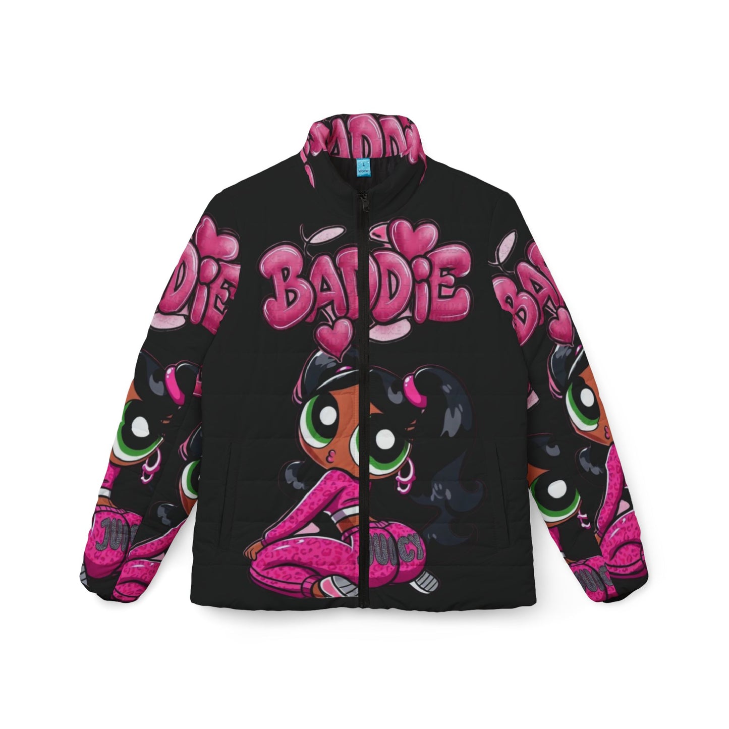 Baddie Women's Puffer Jacket, Cute Winter Coat, Trendy Outerwear, Streetwear Fashion, Stylish Jacket for Girls, Unique Gift Idea