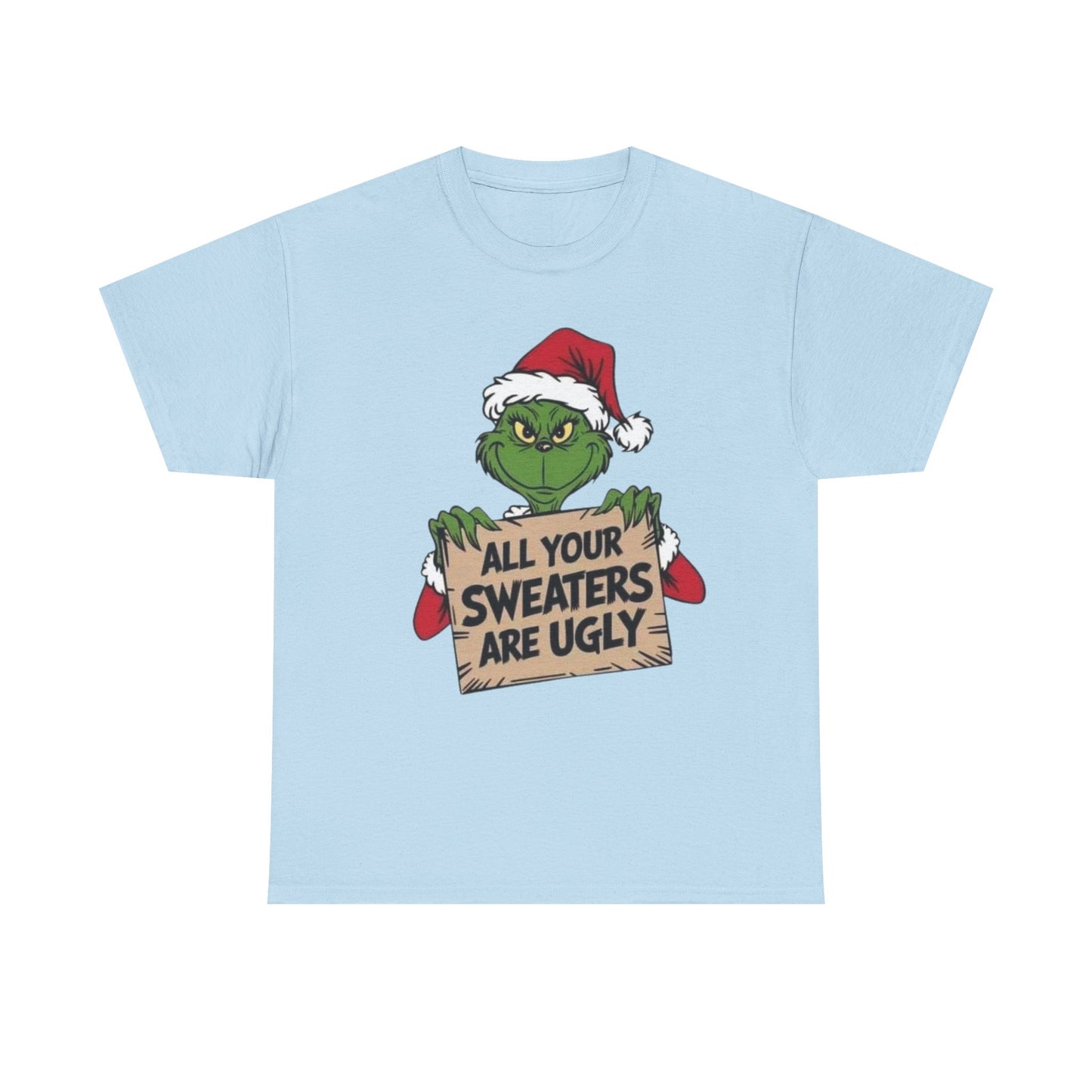 Grinchmas Ugly Sweater Tee, Christmas T-Shirt, Holiday Gift, Funny Tee, Unisex Cotton Shirt, Christmas Party, Grinch Lovers
