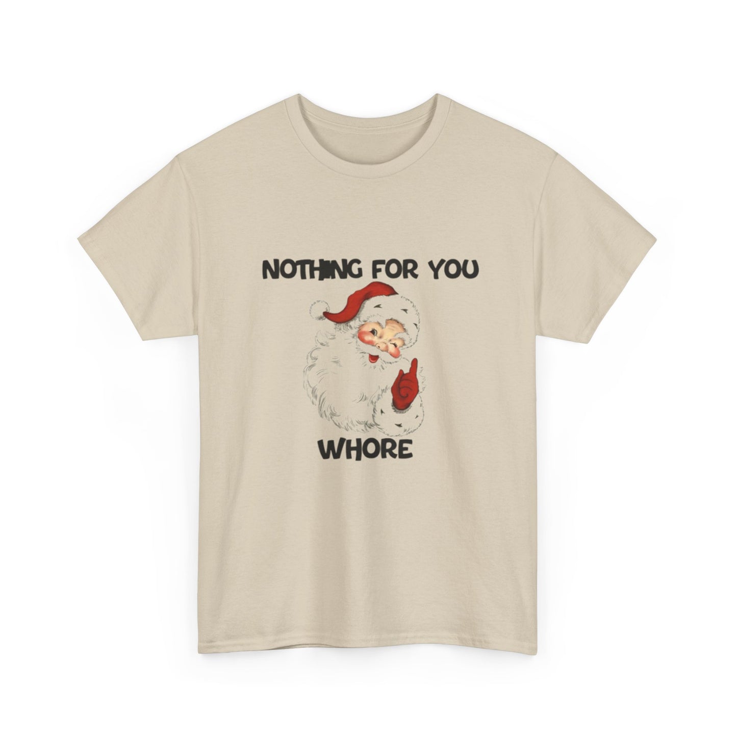 Funny Santa Claus Tee, Unisex Heavy Cotton Tee, Holiday Humor Shirt, Christmas Gift for Friends, Casual Wear