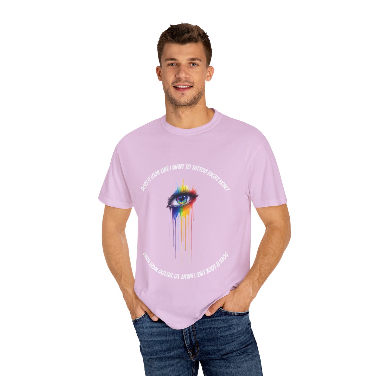 Vibrant Eye Art T-Shirt | Unisex Garment-Dyed Tee, Artistic Apparel, Colorful Fashion, Unique Gift, Everyday Wear