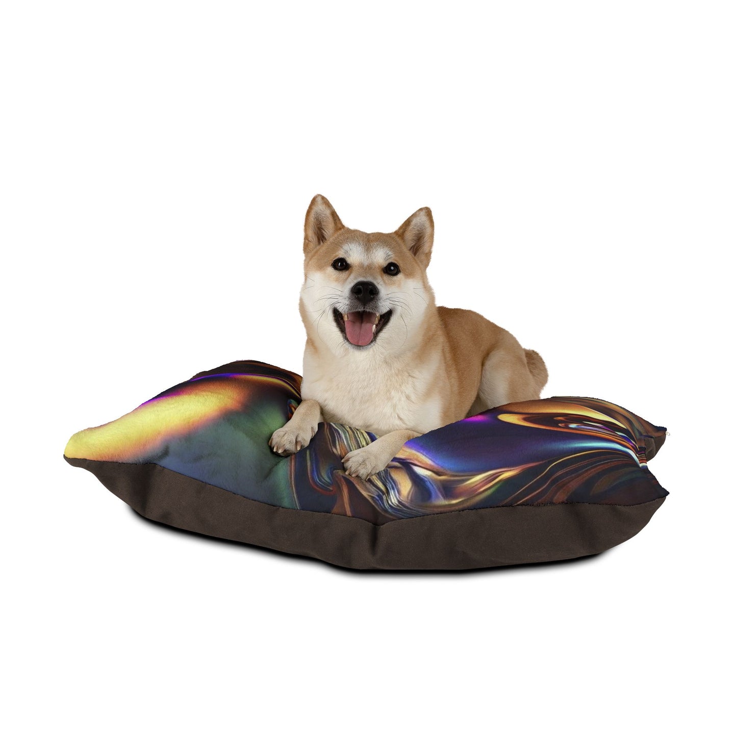 Vibrant Abstract Pet Bed, Cozy Pet Cushion, Modern Pet Furniture, Colorful Dog Cat Bed, Artistic Pet Lounge, Unique Animal Bedding