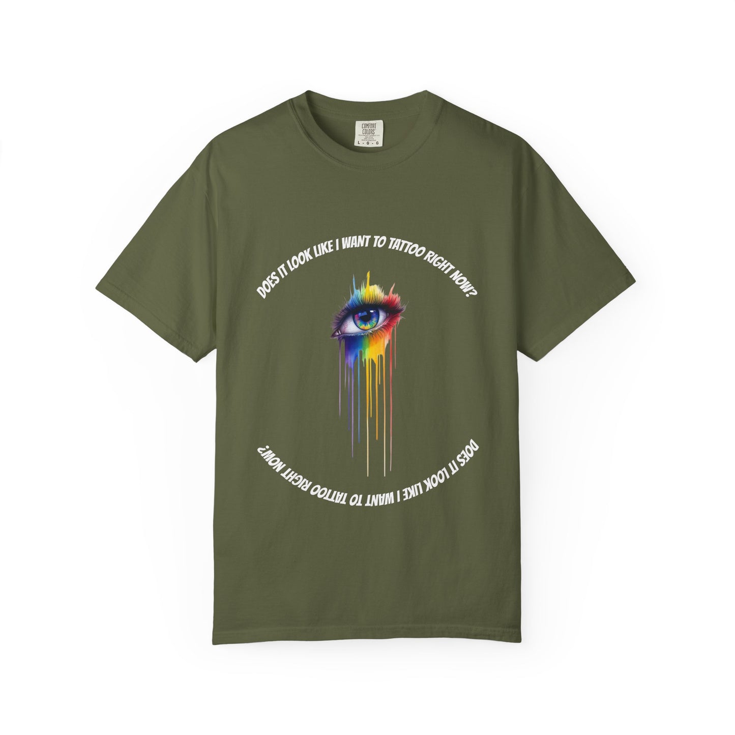 Vibrant Eye Art T-Shirt | Unisex Garment-Dyed Tee, Artistic Apparel, Colorful Fashion, Unique Gift, Everyday Wear