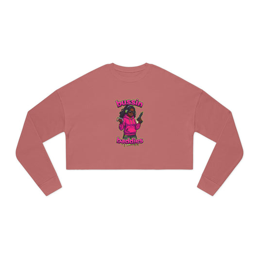 Trendy Cropped Sweatshirt for Women, Funny Gift for Friends, Cute Casual Wear, Stylish Lounge Top, Perfect for Parties
